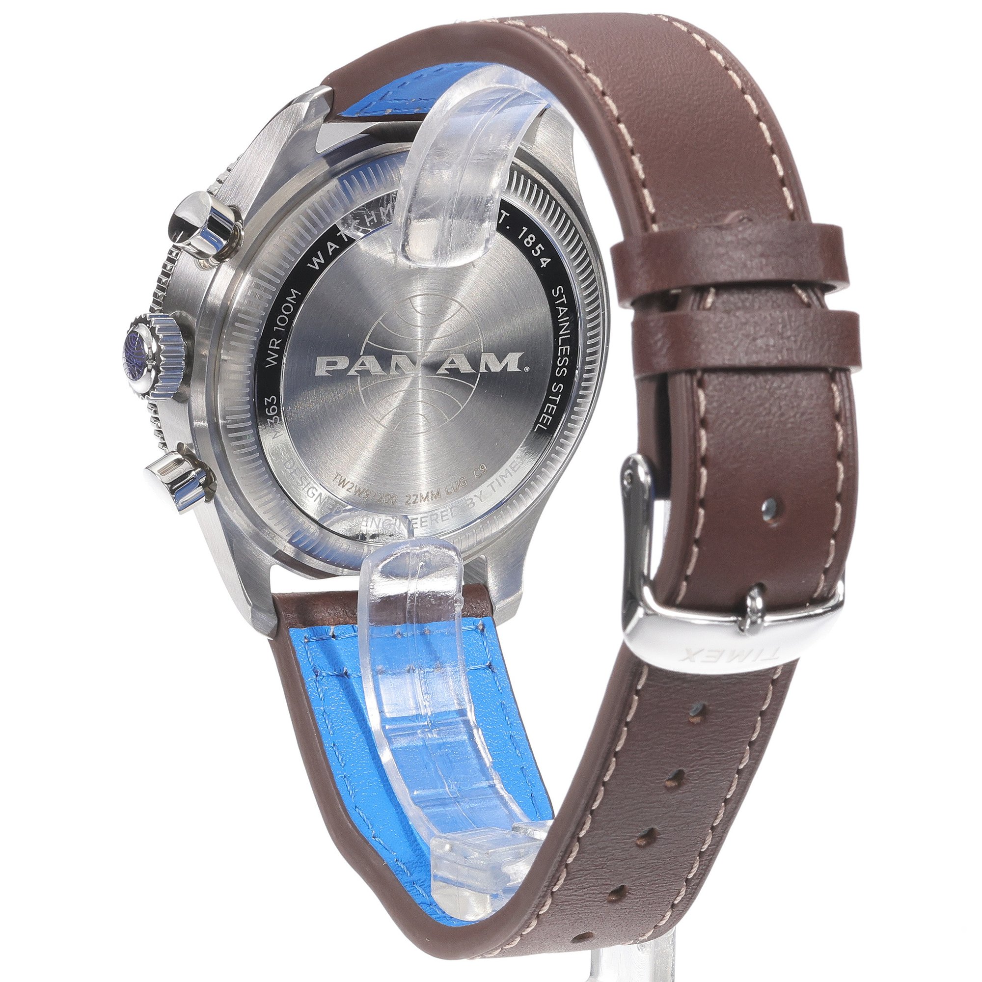 Timex TW2W97200 Waterbury Fly Back Chronograph x Pan Am zegarek męski lotniczy mineralne - miniatura 4