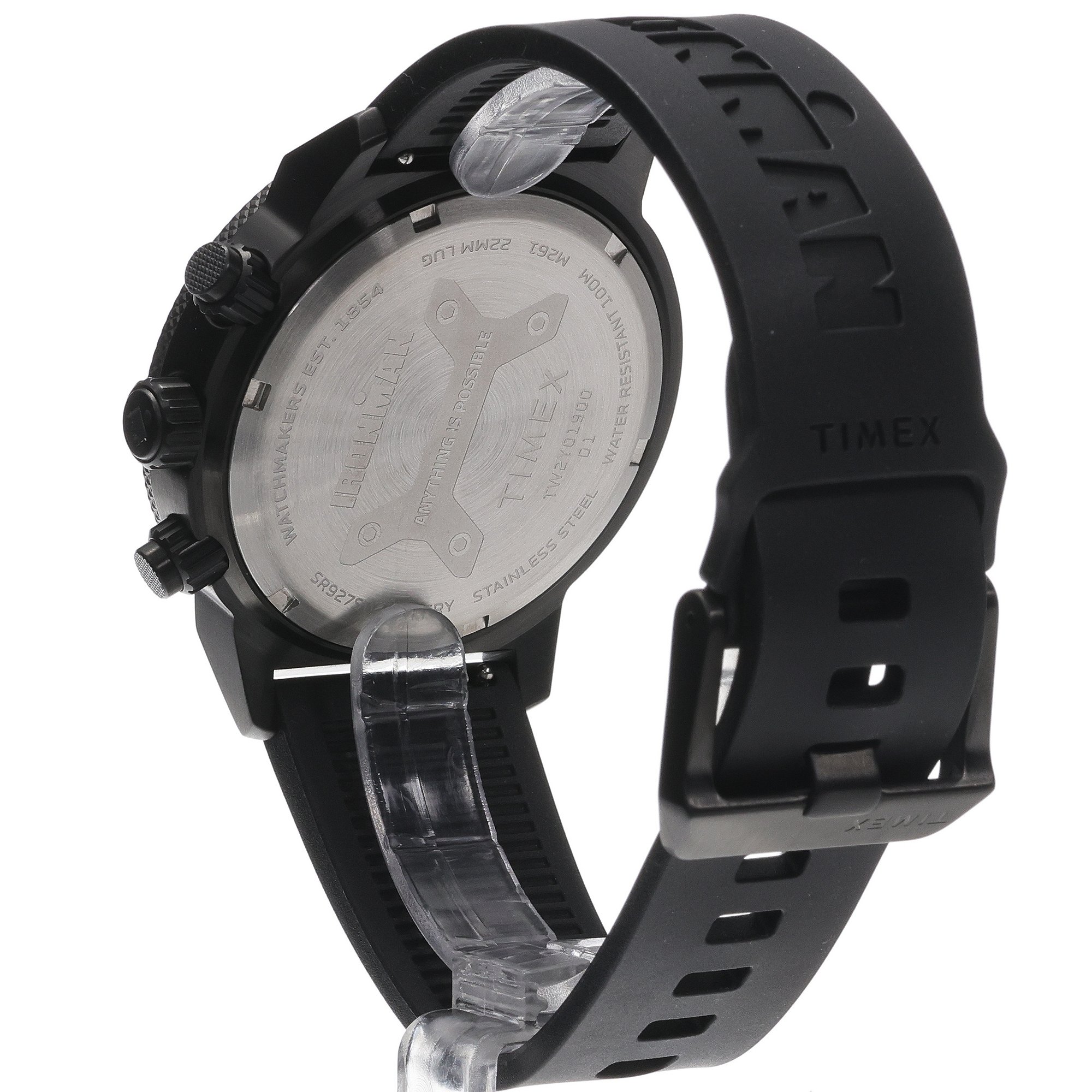 Timex TW2Y01900 IRONMAN Challenger Chronograph 44mm Silicone Strap Ironman sportowy zegarek szary - miniatura 4