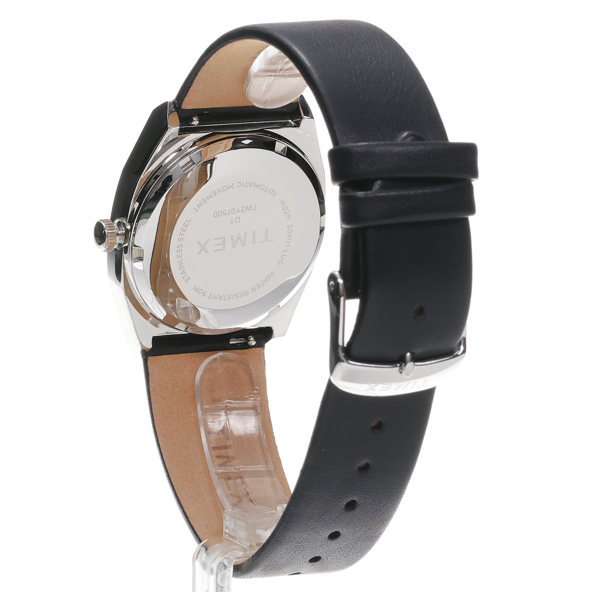 Timex TW2Y07500 E-Line Timex klasyczny zegarek srebrny - miniatura 4
