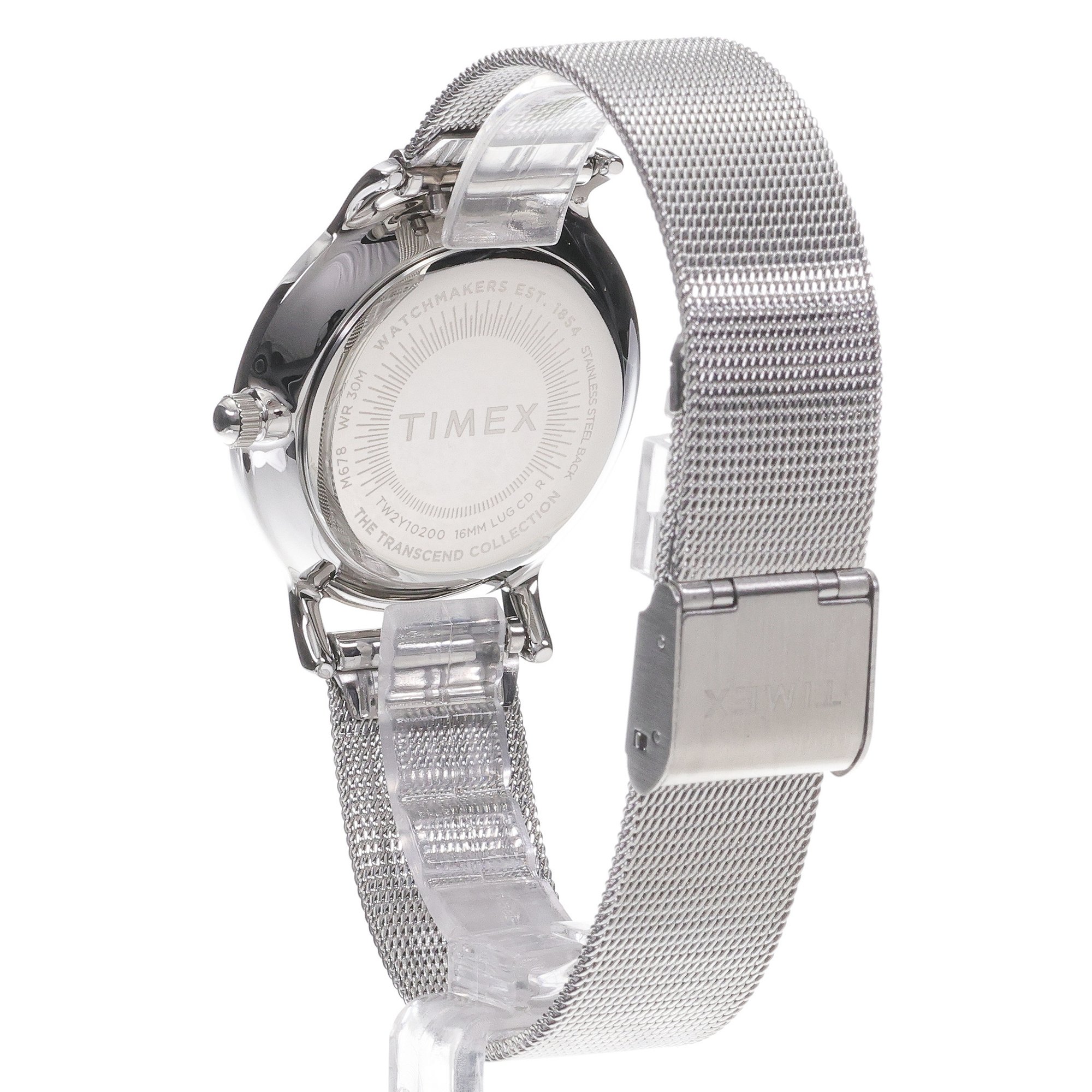 Timex TW2Y10200 Transcend Transcend 34mm Stainless Steel Bracelet zegarek damski klasyczny mineralne