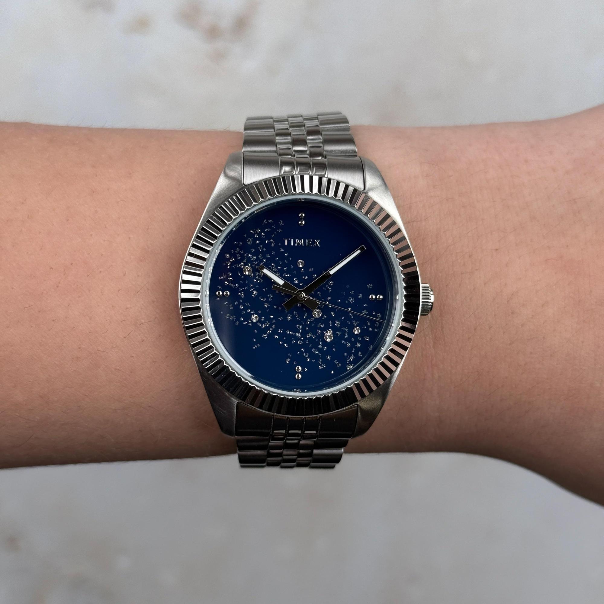 Timex TW2Y20100 Legacy Celestial 36mm Legacy klasyczny zegarek srebrny - miniatura 13