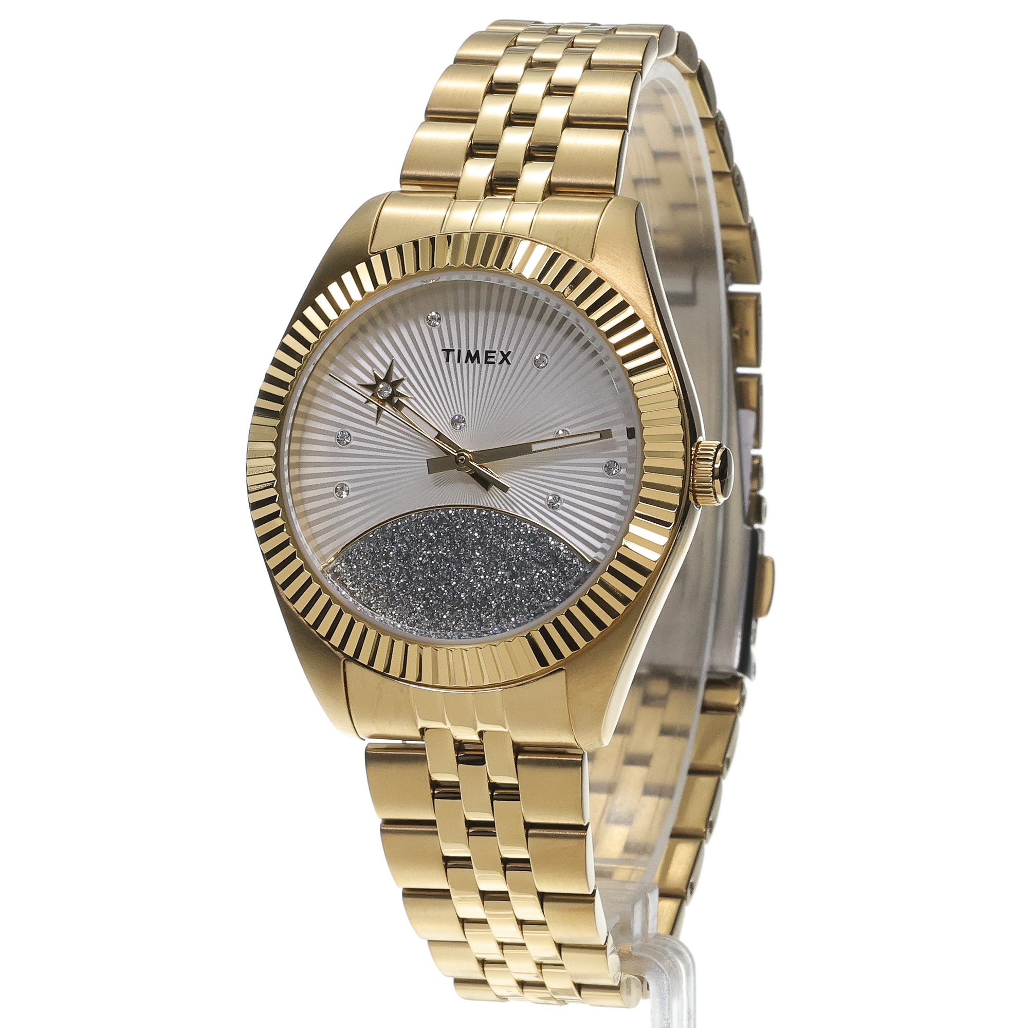 Timex TW2Y20300 Legacy biżuteryjny zegarek złoty