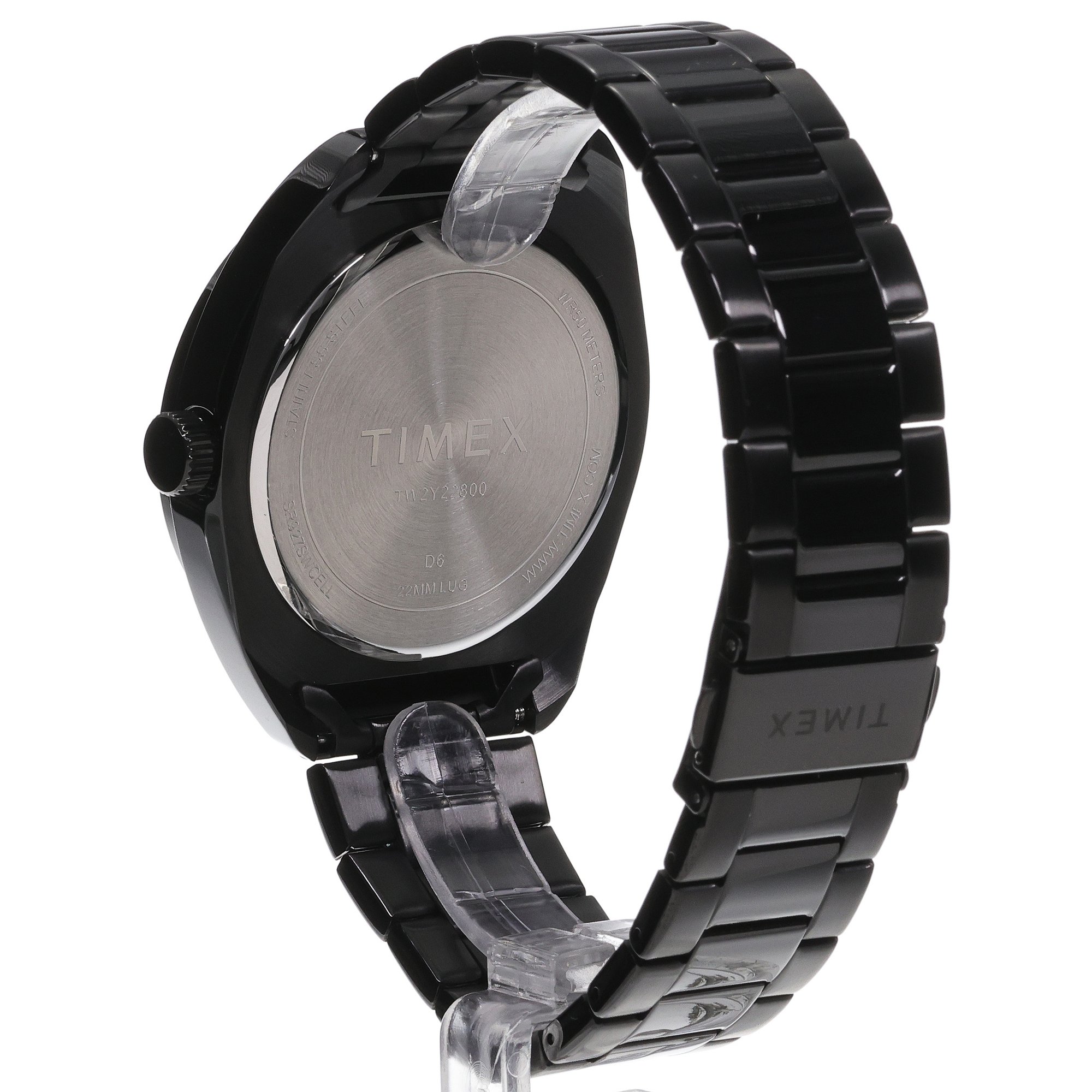 Timex TW2Y22800 Klasyczne Weston 45mm Stainless Steel Bracelet Watch zegarek męski sportowy mineralne - miniatura 4