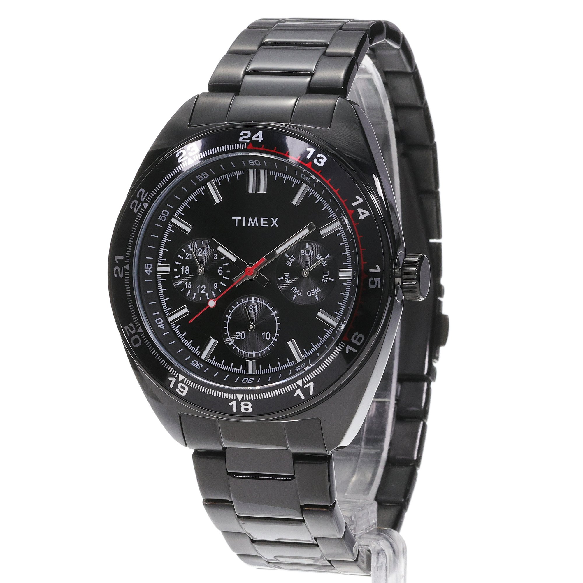 Timex TW2Y22800 Weston 45mm Stainless Steel Bracelet Watch Klasyczne sportowy zegarek szary - miniatura 2