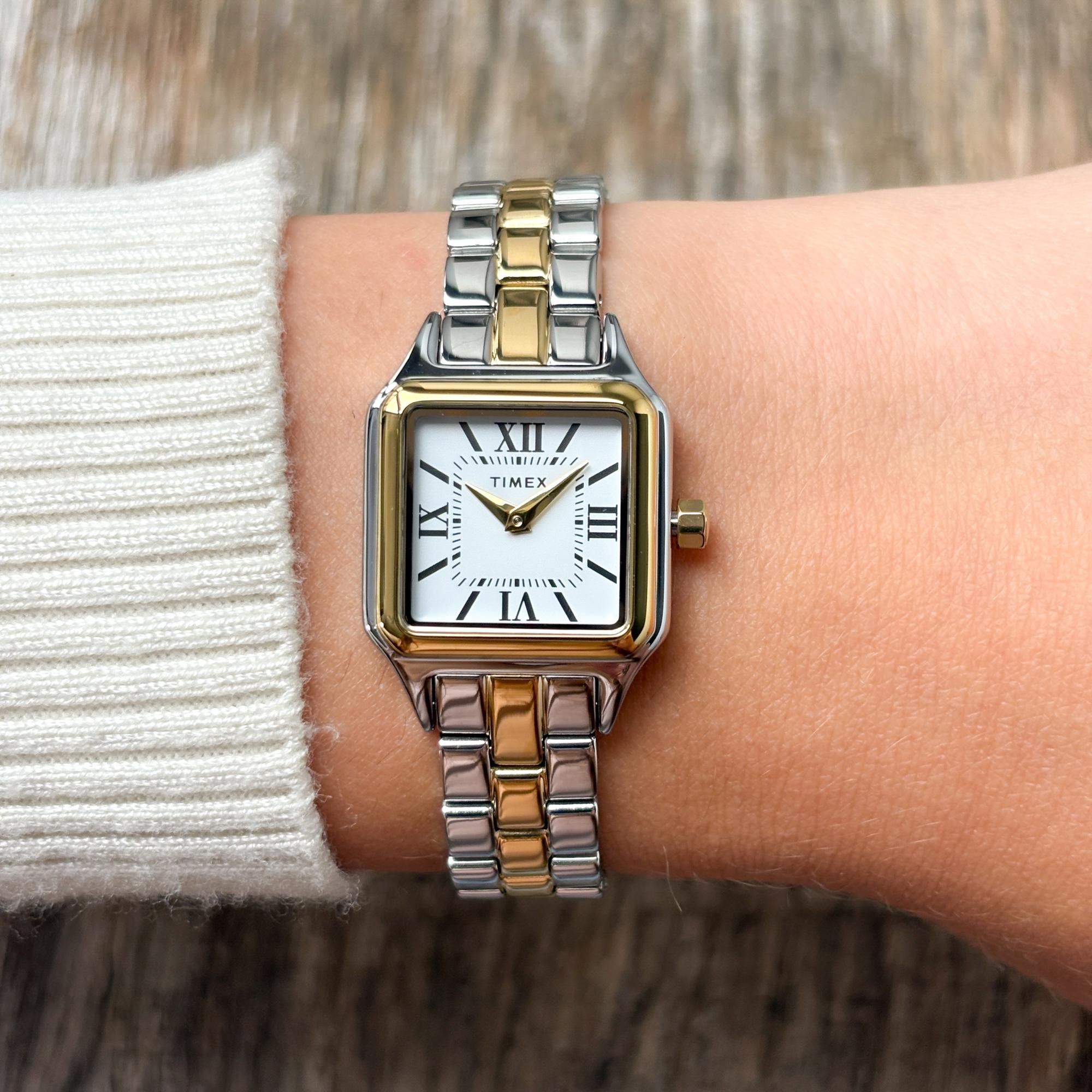 Timex TW2Y23900 zegarek damski Addison srebrny