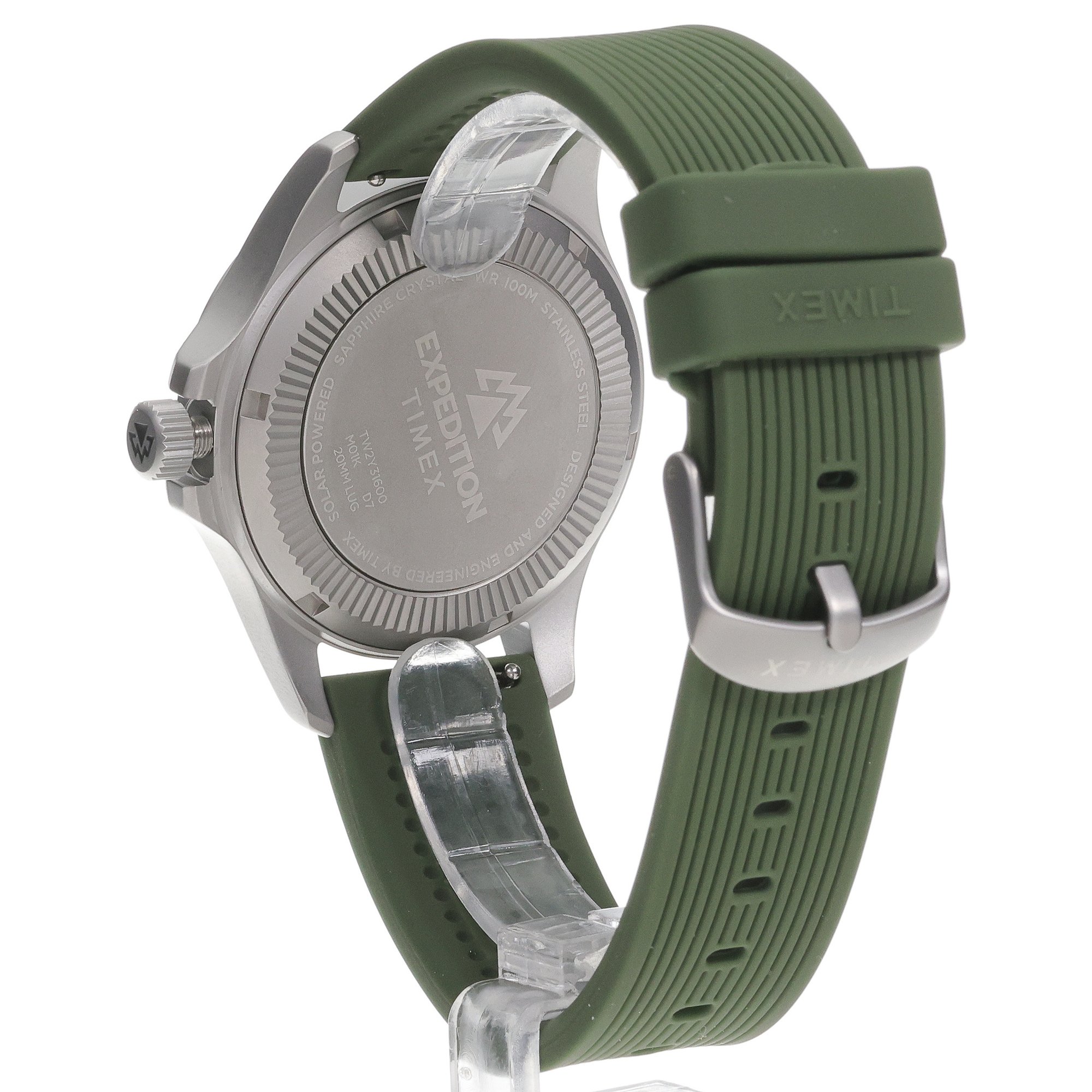 Timex TW2Y31600 Expedition Expedition Field Post Solar 41mm Silicone Strap Watch zegarek męski klasyczny szafirowe - miniatura 4