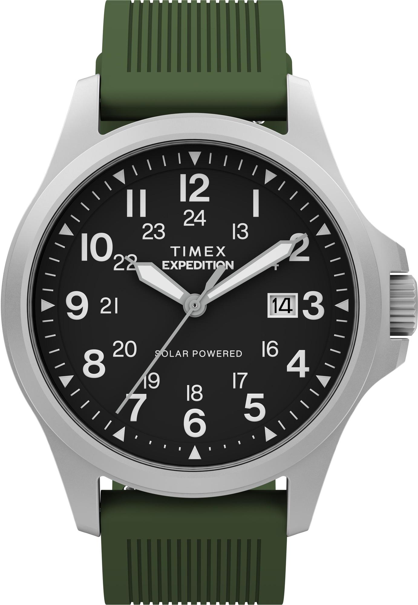 Timex TW2Y31600 Expedition Field Post Solar 41mm Silicone Strap Watch - miniatura 1