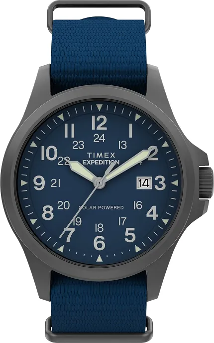 Timex TW2Y31700 Expedition Field Post Solar 41mm Eco-Conscious Fabric Strap Watch - zdjęcie 1