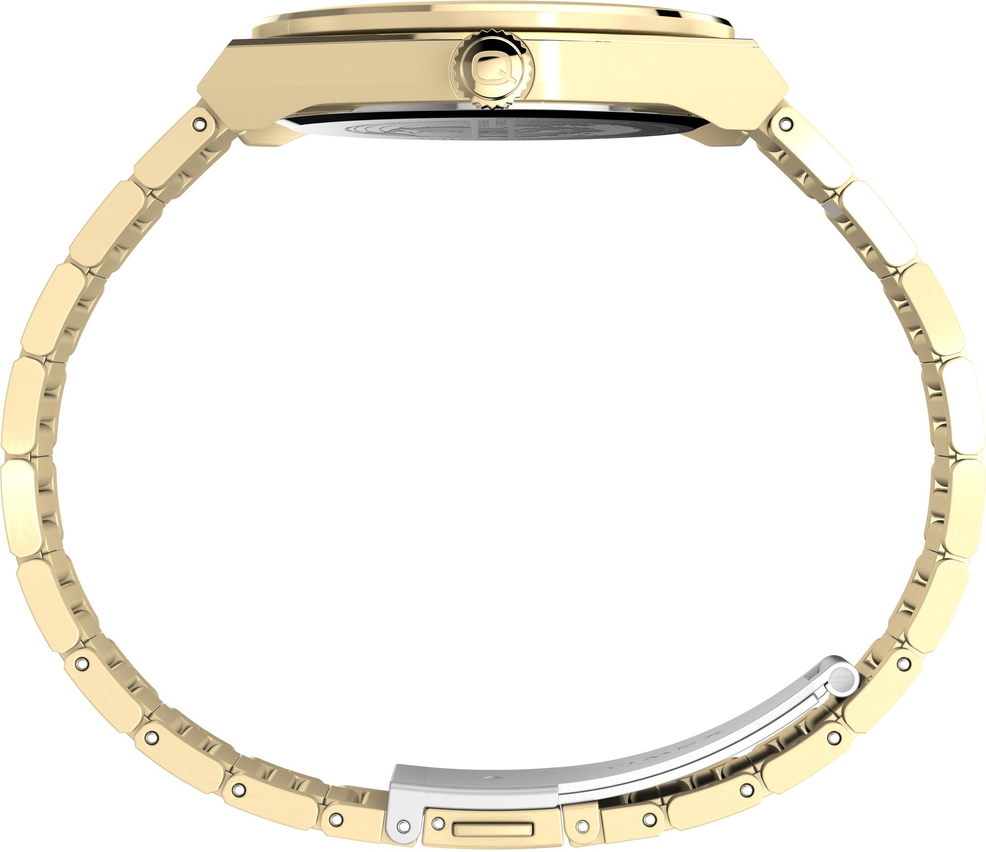 Timex TW2Y35100 Q Timex Continental Day and Date 39mm Stainless Steel Bracelet Watch zegarek