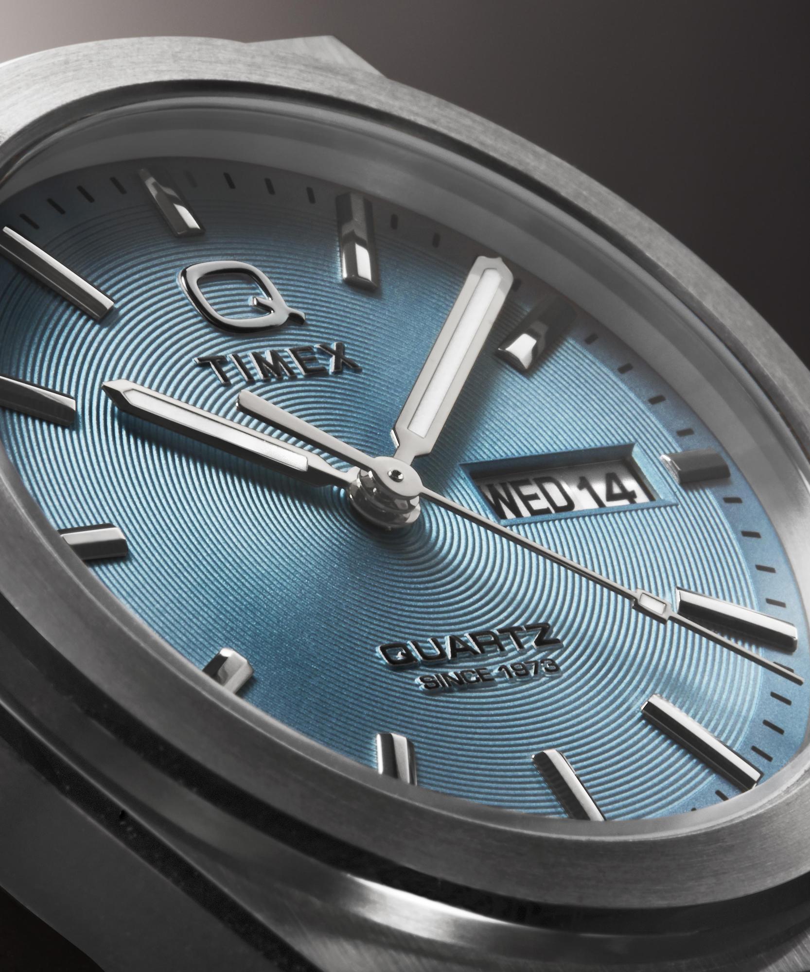 Timex TW2Y35200 Q Timex Continental Day and Date 39mm Stainless Steel Bracelet Watch zegarek - miniatura 8