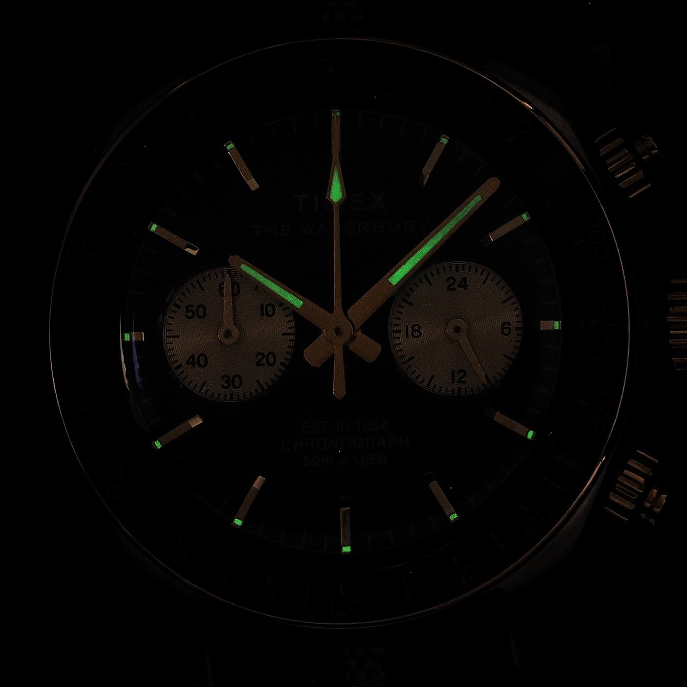 Timex TW2Y35400 Heritage Chronograph Waterbury klasyczny zegarek srebrny - miniatura 5