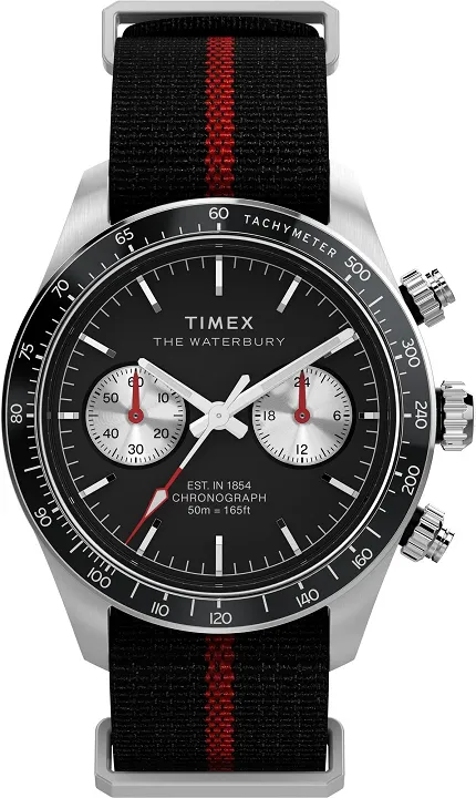 Timex TW2Y38900 Waterbury Heritage Chronograph 39mm Fabric Strap Watch - zdjęcie 1