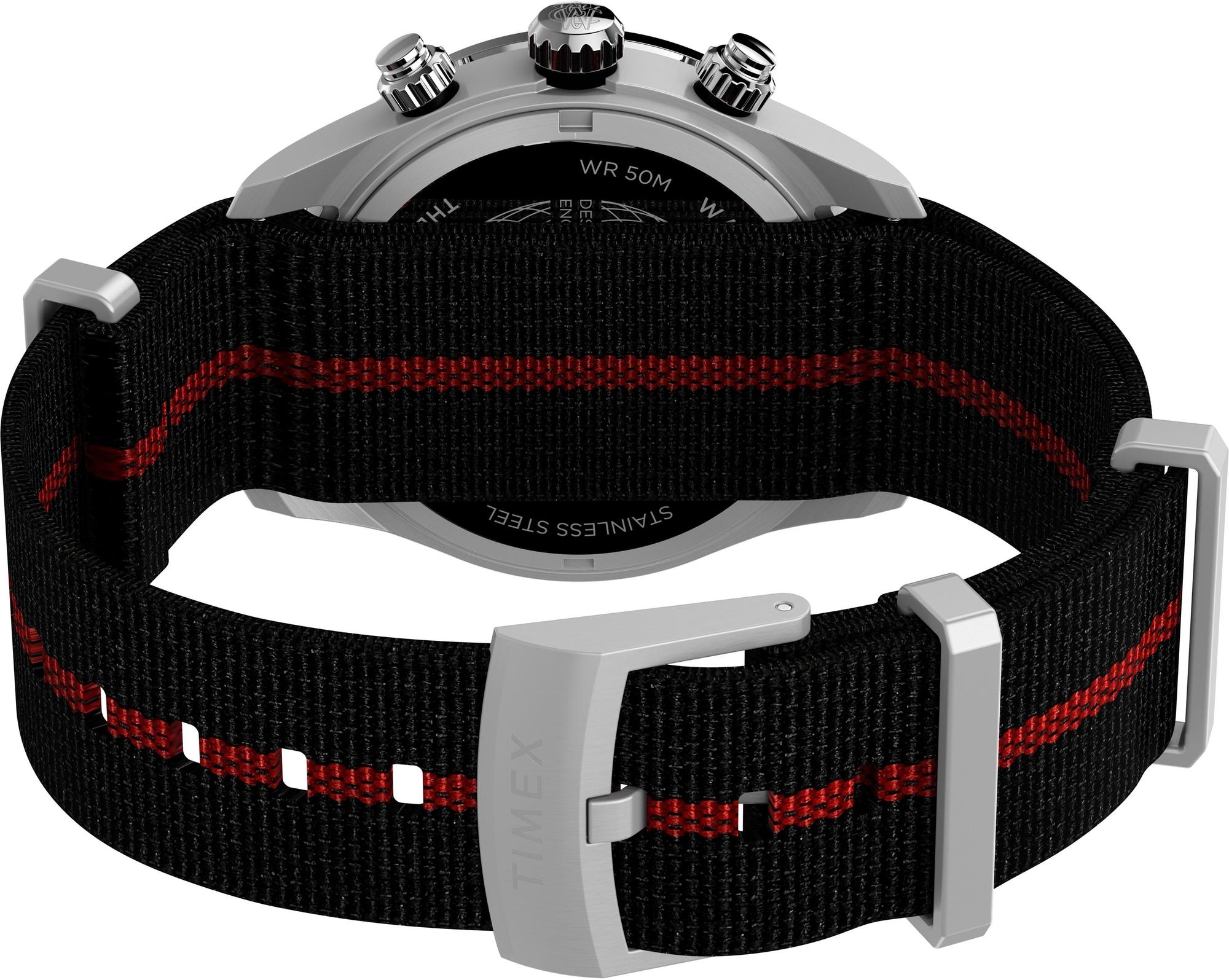 Timex TW2Y38900 Waterbury Heritage Chronograph 39mm Fabric Strap Watch zegarek - miniatura 8