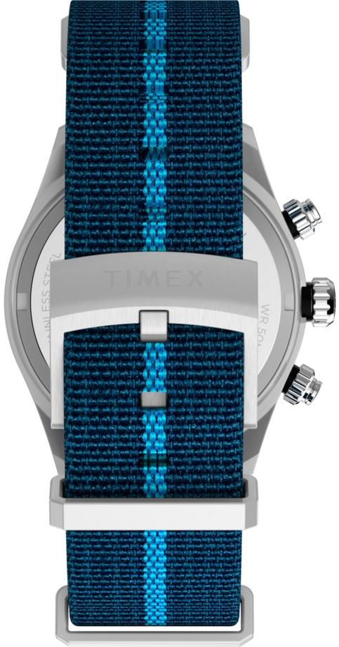 Timex TW2Y39000 zegarek srebrny klasyczny Waterbury pasek - miniatura 9