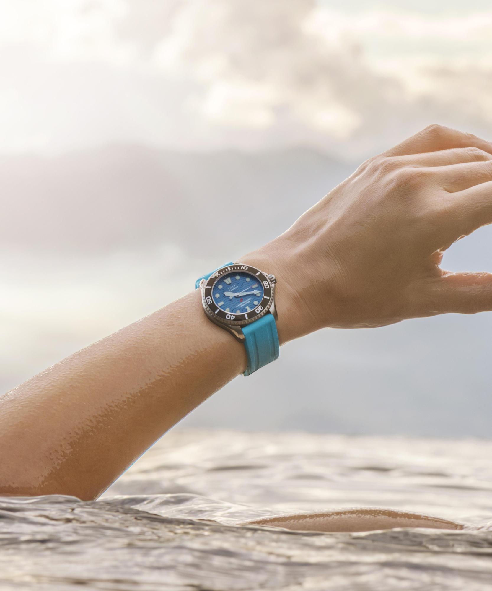 Timex TW2Y40400 Deepwater Meridian 200 38mm Synthetic Rubber Strap Watch zegarek - miniatura 13