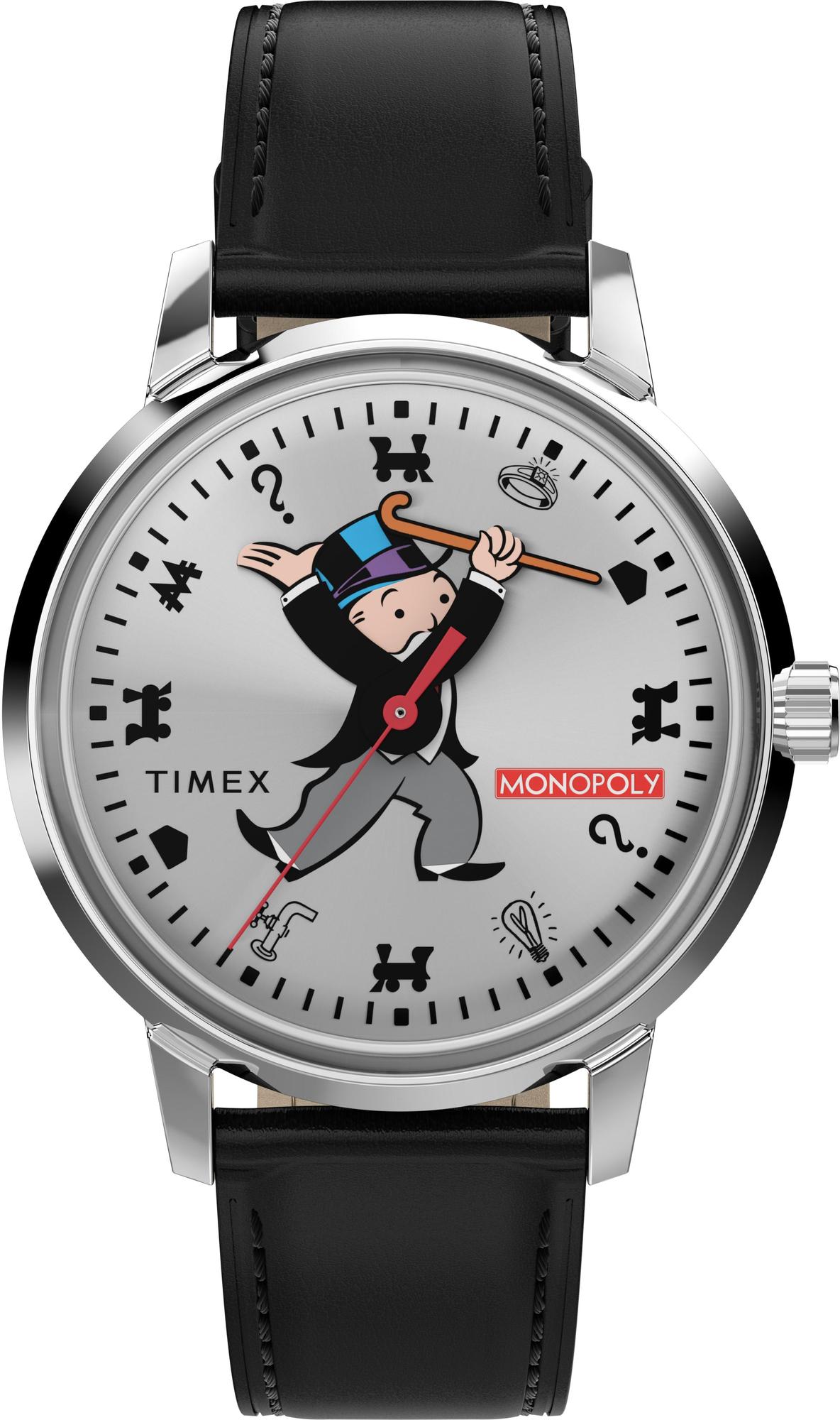 Timex Timex x Monopoly Marlin® 38mm Leather Strap Watch TW2Y46900
