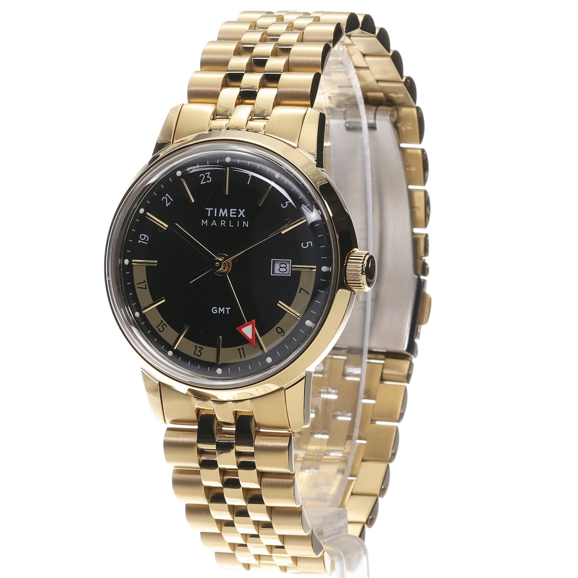 Timex TW2Y47700 Marlin Quartz GMT Marlin klasyczny zegarek złoty - miniatura 2