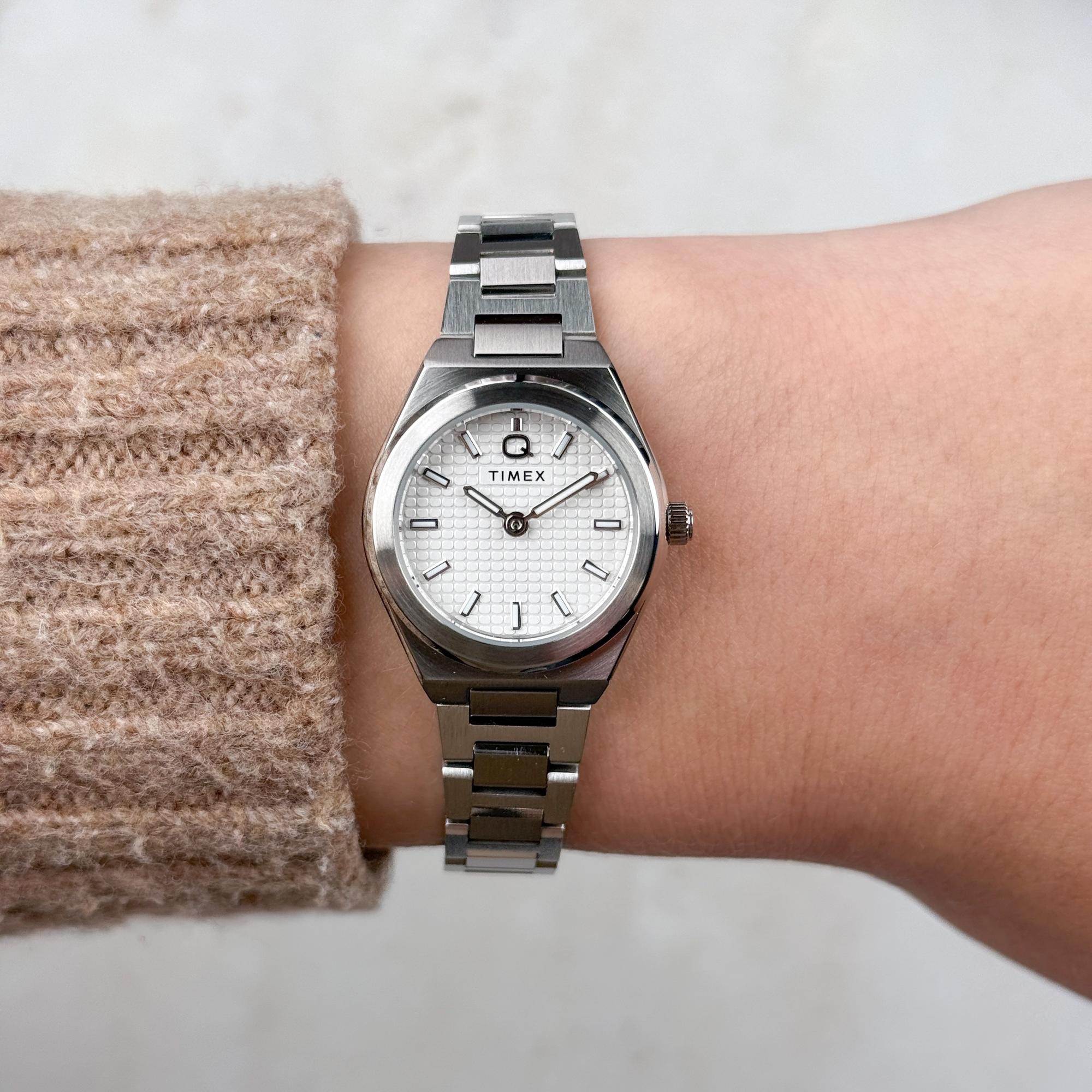 Timex TW2Y68500 zegarek damski Q Timex srebrny