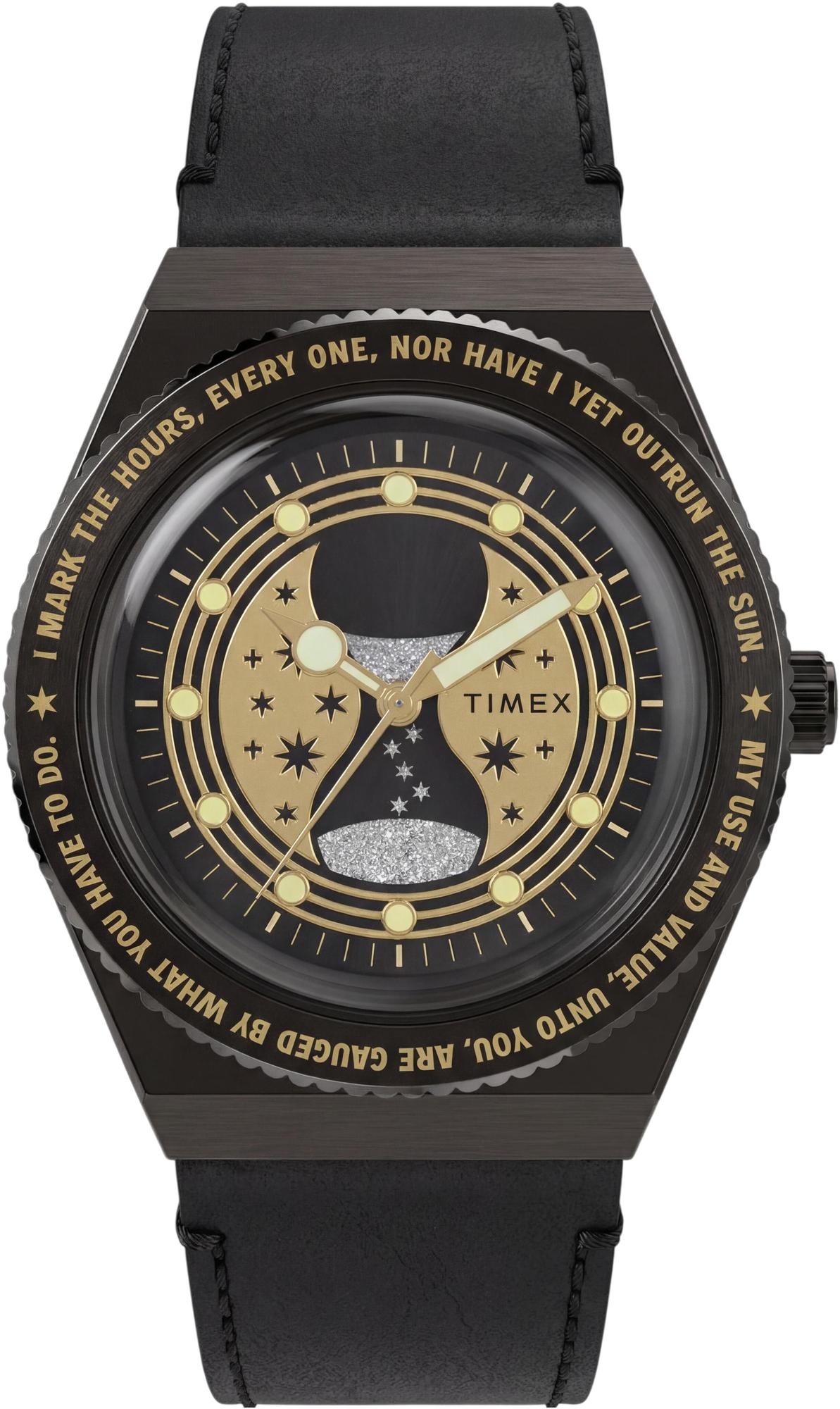 Harry Potter x Q Timex Time Turner 36mm Leather Strap Watch Timex TW2Y76000 