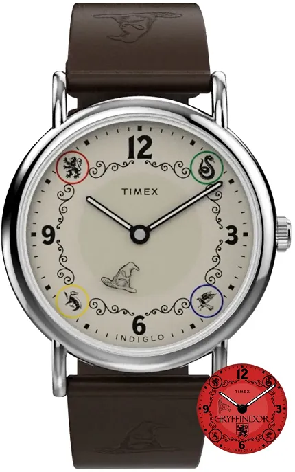 Timex TW2Y76300 Weekender Harry Potter x Timex Weekender Gryffindor House 38mm Leather Strap Watch - zdjęcie 1