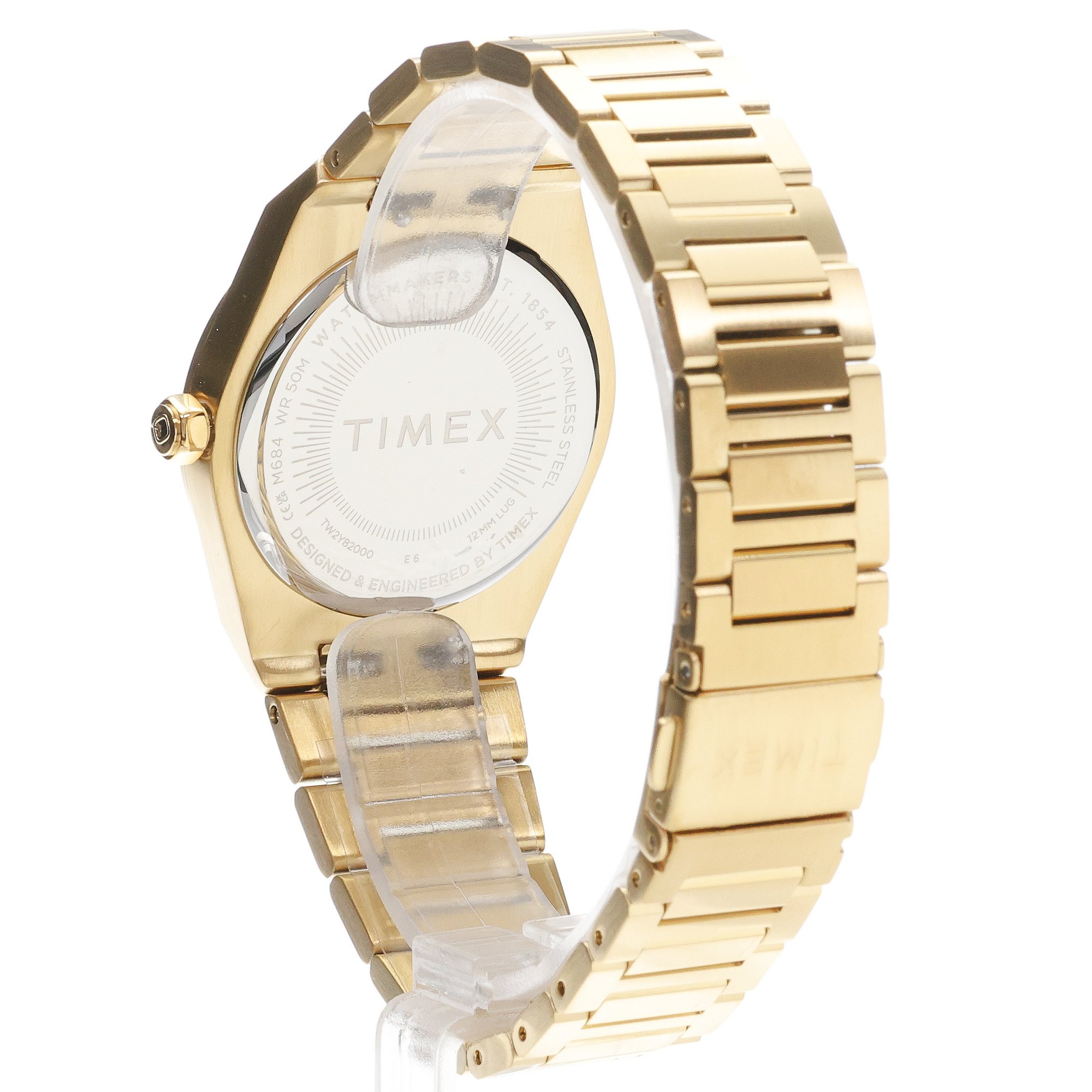 Timex TW2Y82000 Q Timex Marbella 34mm Q Timex klasyczny zegarek złoty - miniatura 4