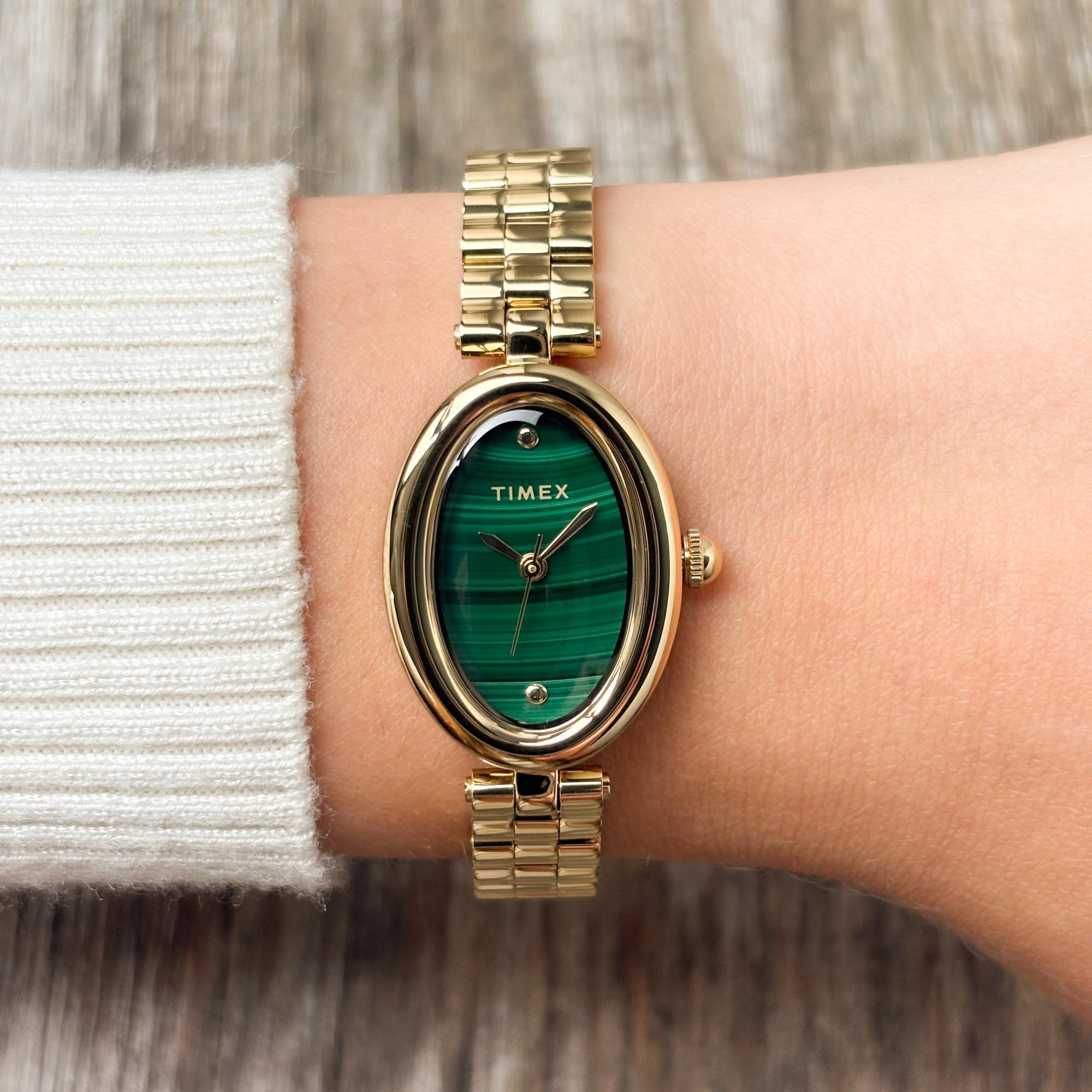 Timex TW2Y86100 Cavatina Luxe 22mm Trend elegancki zegarek złoty - miniatura 9