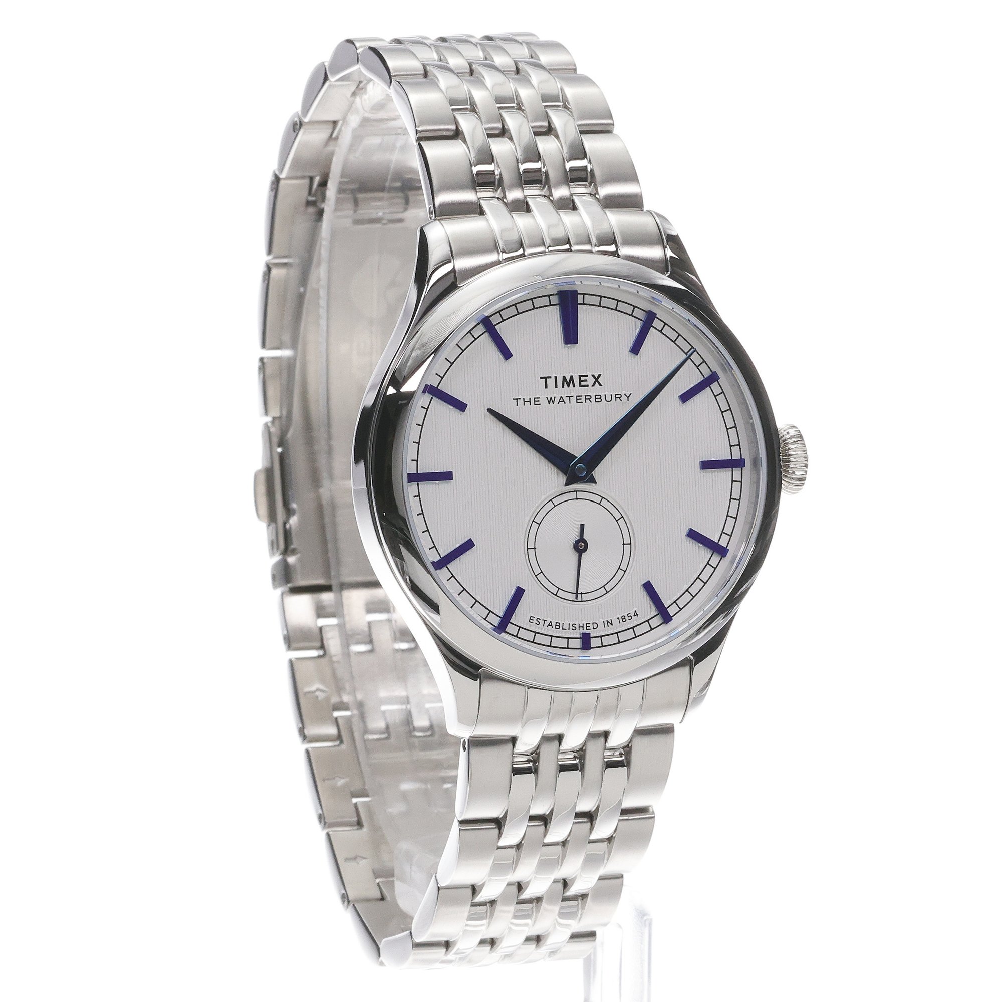 Timex TW2Y91800 Waterbury Classic 39mm Waterbury klasyczny zegarek srebrny - miniatura 3