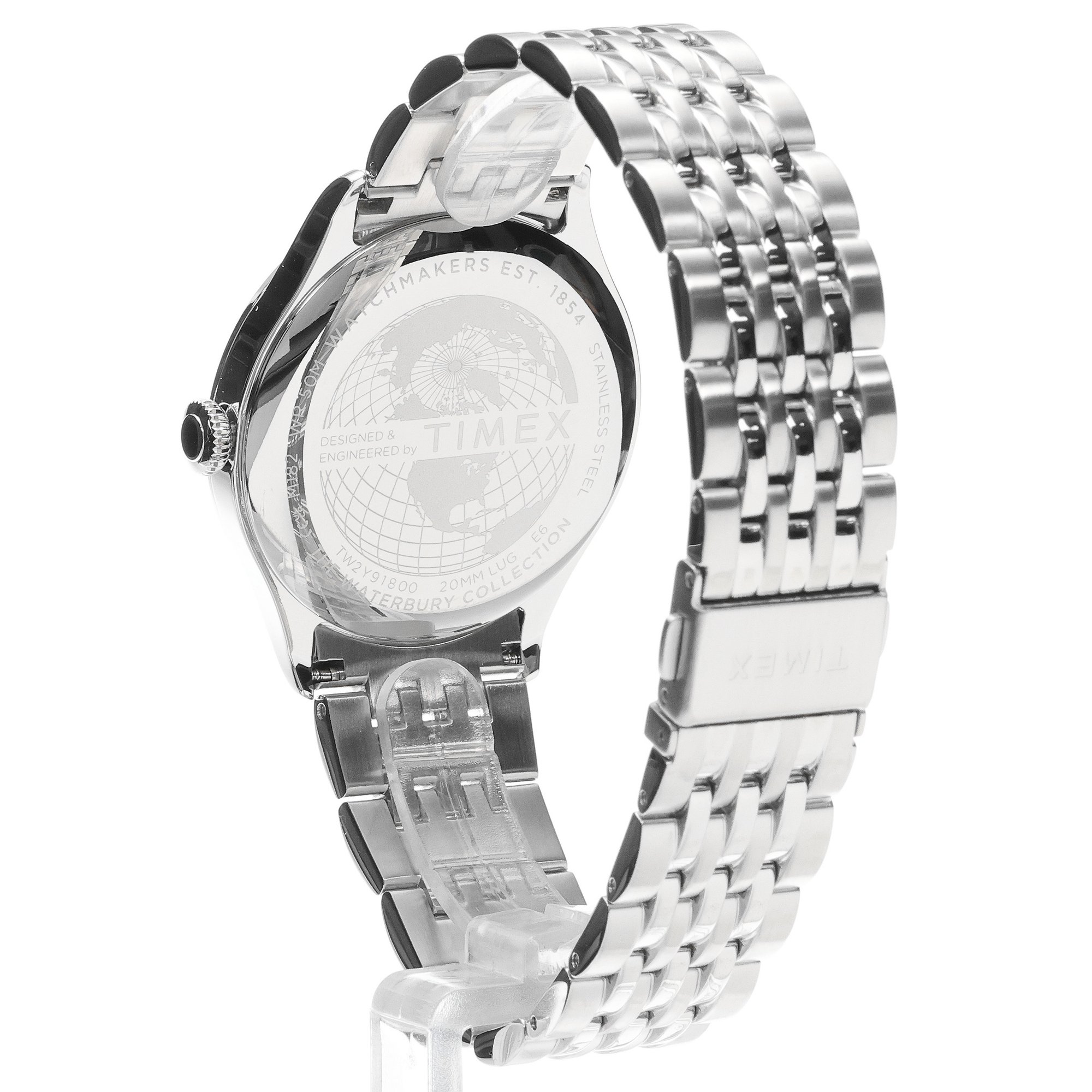 Timex TW2Y91800 zegarek męski klasyczny Waterbury bransoleta - miniatura 4