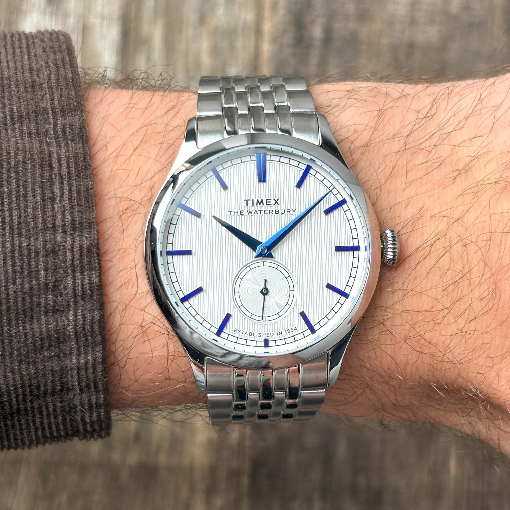 Timex TW2Y91800 zegarek męski Waterbury srebrny - miniatura 12