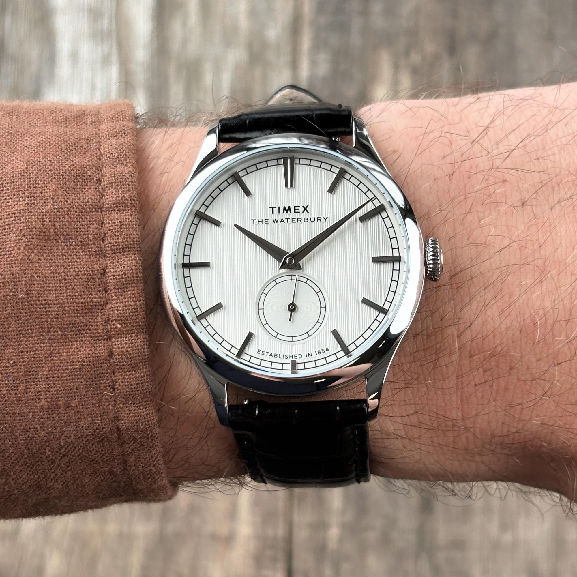 Timex TW2Y92000 Waterbury Classic 39mm Waterbury klasyczny zegarek srebrny - miniatura 9