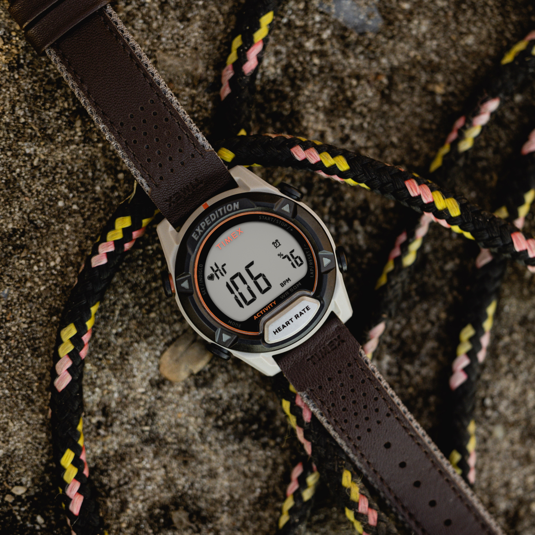 Timex TW4B27100 zegarek szary sportowy Expedition pasek