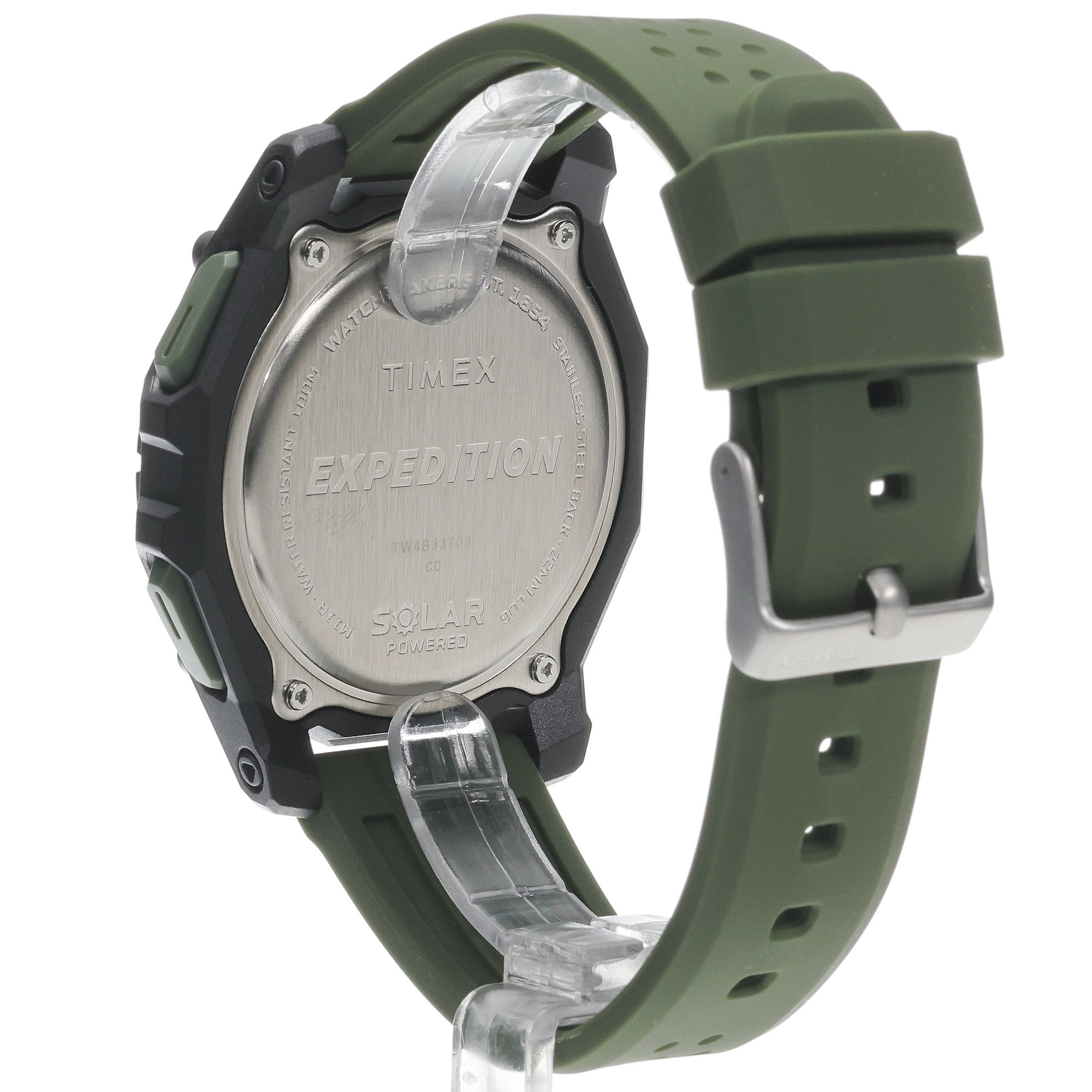 Timex TW4B33700 Expedition Expedition Ridge Solar 49mm Silicone Strap zegarek męski sportowy akrylowe - miniatura 4
