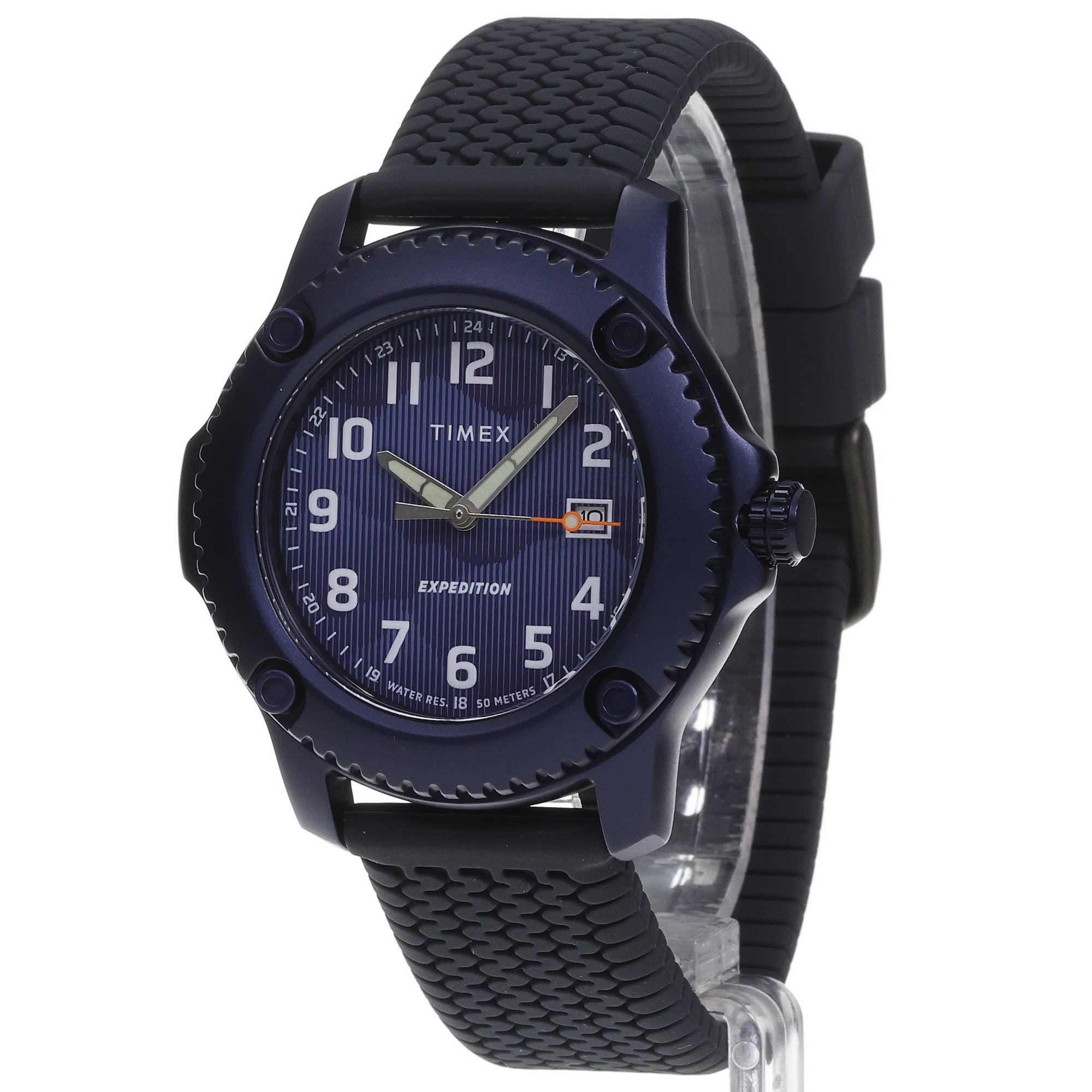 Timex TW4B34600 Expedition Expedition Timber 42mm Silicone Strap Watch zegarek męski sportowy mineralne