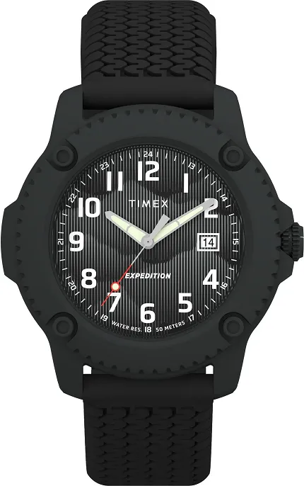 Timex TW4B34800 Expedition Timber 42mm Silicone Strap Watch - zdjęcie 1