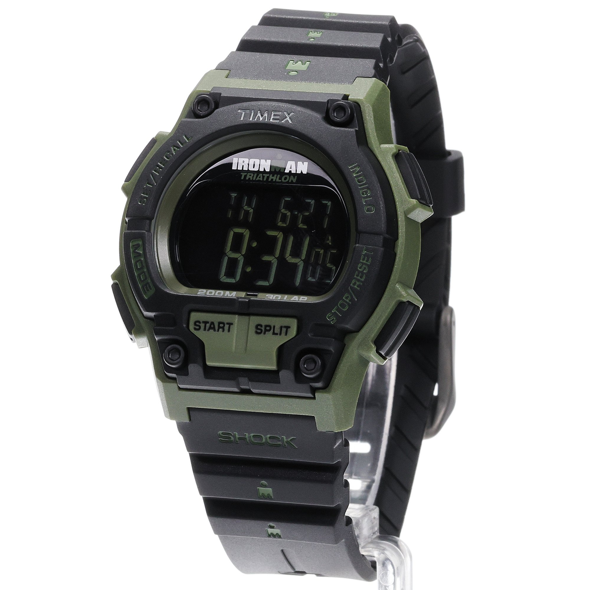 Timex TW5M64900 TIMEX IRONMAN Shock Endure 42mm Resin Strap Ironman sportowy zegarek czarny - miniatura 2