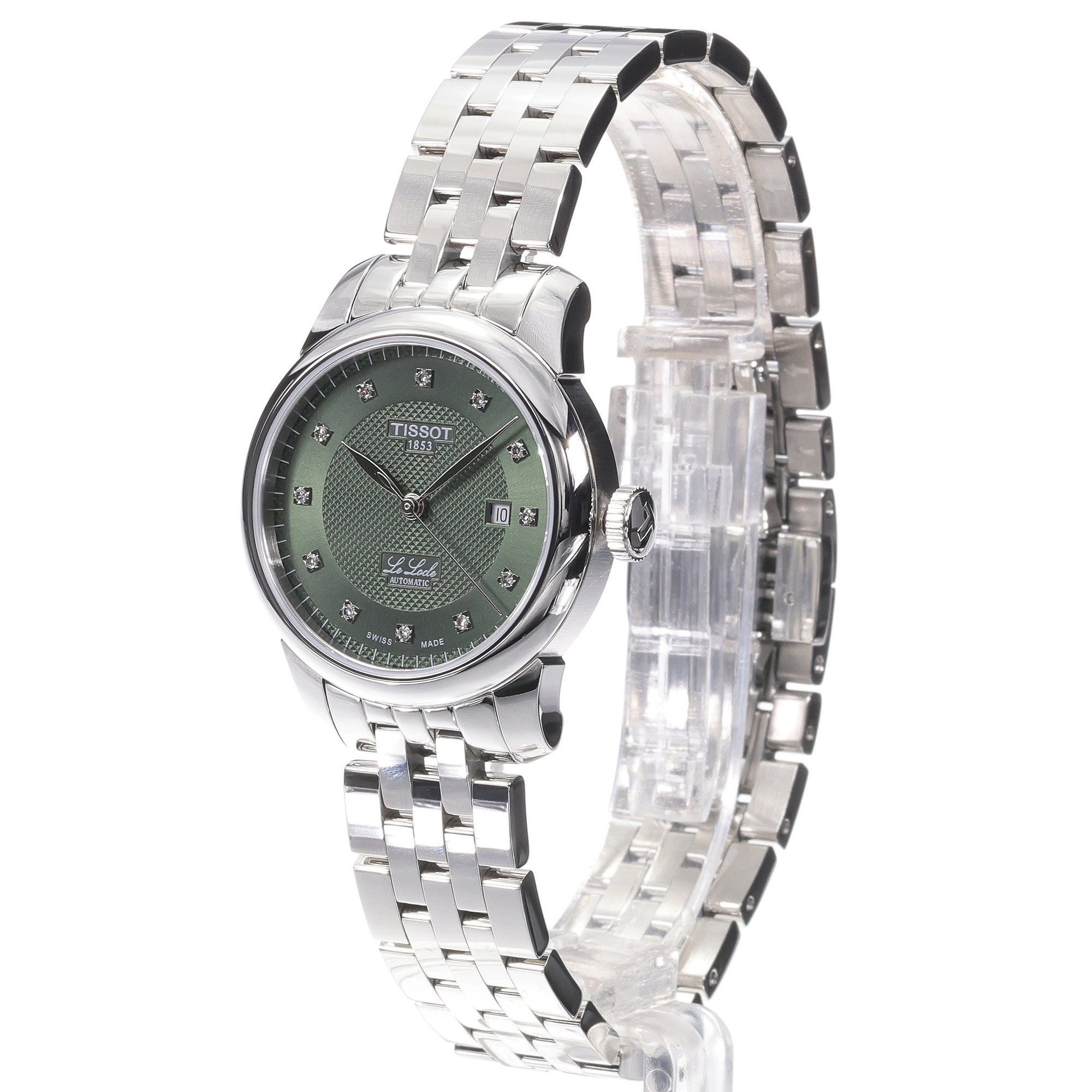 Tissot T0062071109600 Le Locle Le Locle Automatic Lady zegarek damski elegancki szafirowe - miniatura 2