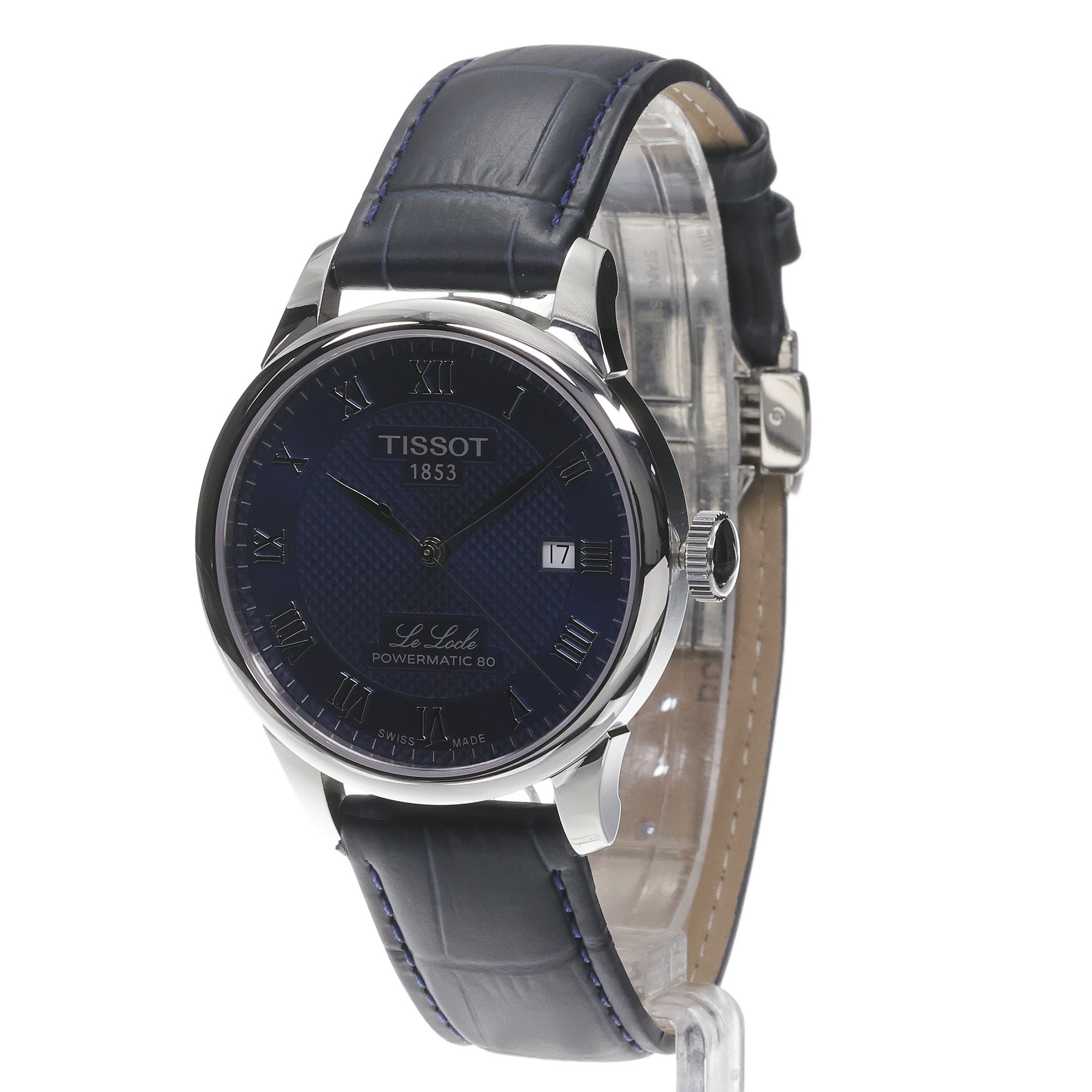 Tissot T0064071604300 Le Locle LE LOCLE POWERMATIC 80 39mm zegarek męski klasyczny szafirowe - miniatura 2