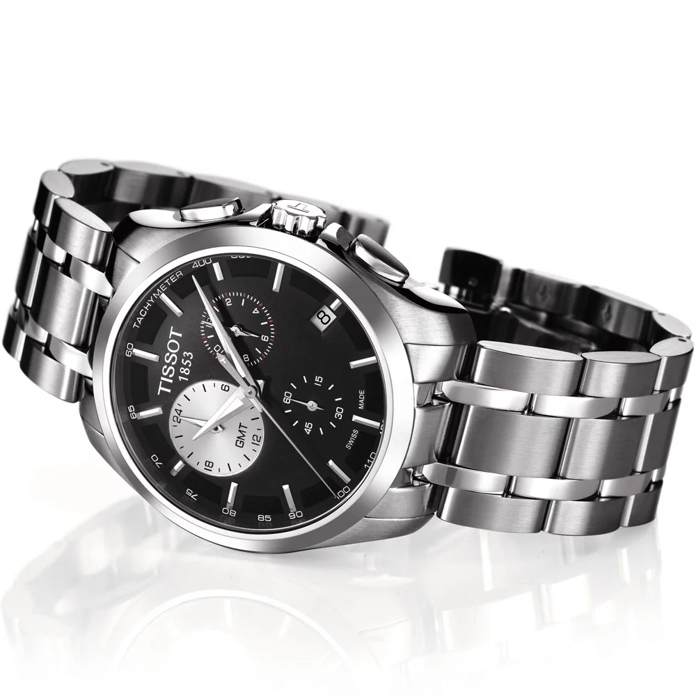 Tissot T035.439.11.051.00 XL zegarek męski Couturier - miniatura 2