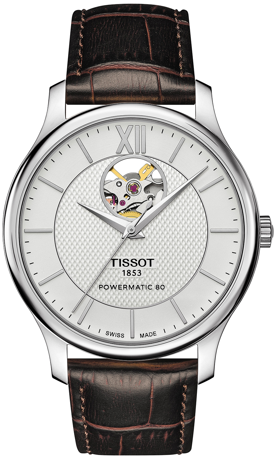 Tissot TRADITION POWERMATIC 80 OPEN HEART 40mm T063.907.16.038.00 XL