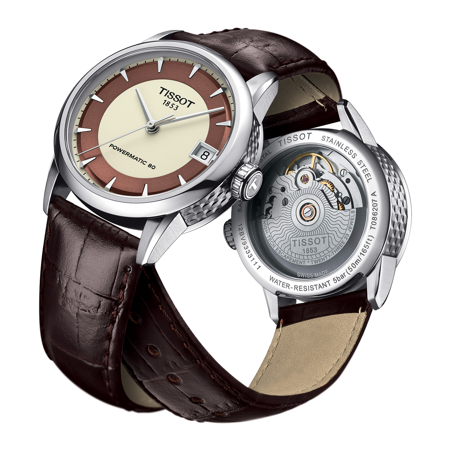 Tissot T0862071626100 LUXURY POWERMATIC 80 LADY zegarek klasyczny Luxury - miniatura 3