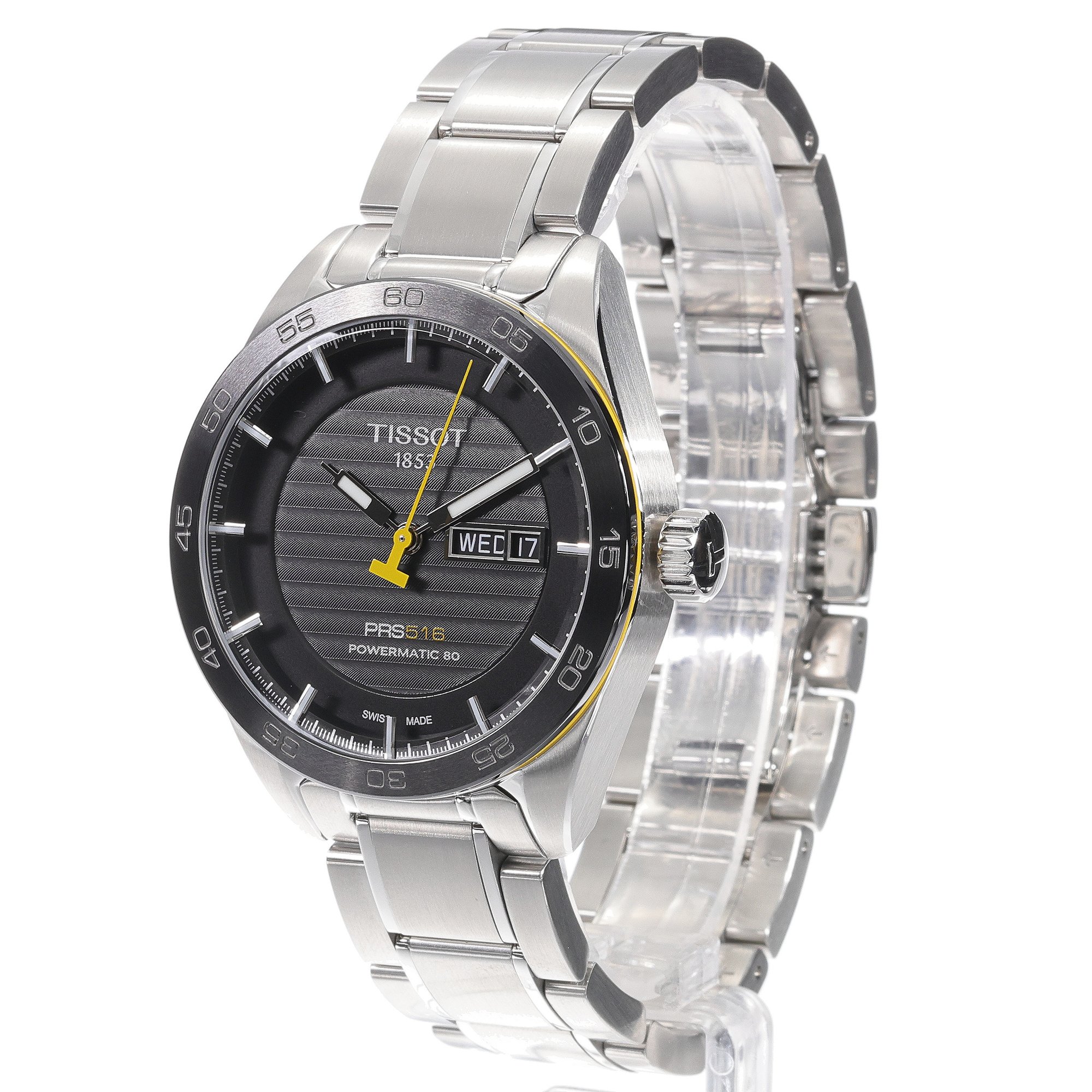 Tissot T1004301105100 zegarek srebrny elegancki PRS 516 bransoleta - miniatura 2