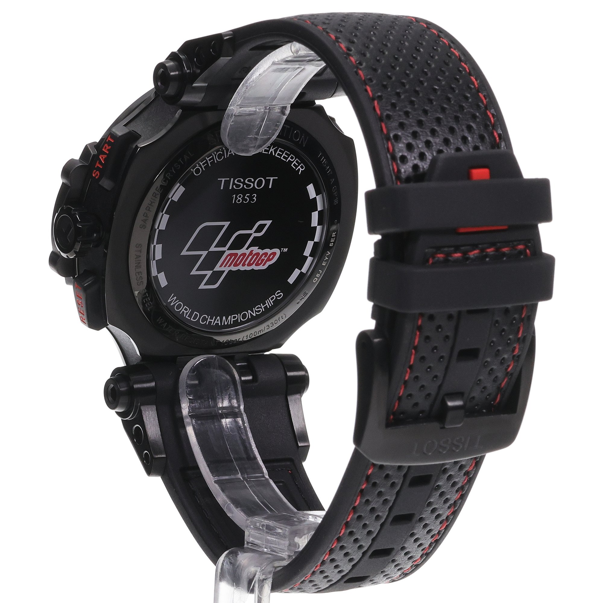 Tissot T1154173706104 zegarek czarny sportowy T-Race pasek - miniatura 4