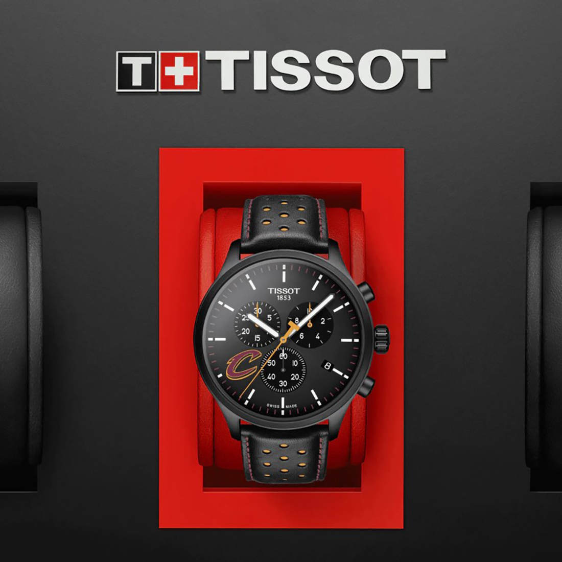 Tissot T116.617.36.051.01 CHRONO XL NBA TEAMS SPECIAL CLEVELAND CAVALIERS EDITION zegarek sportowy Chrono XL - miniatura 4