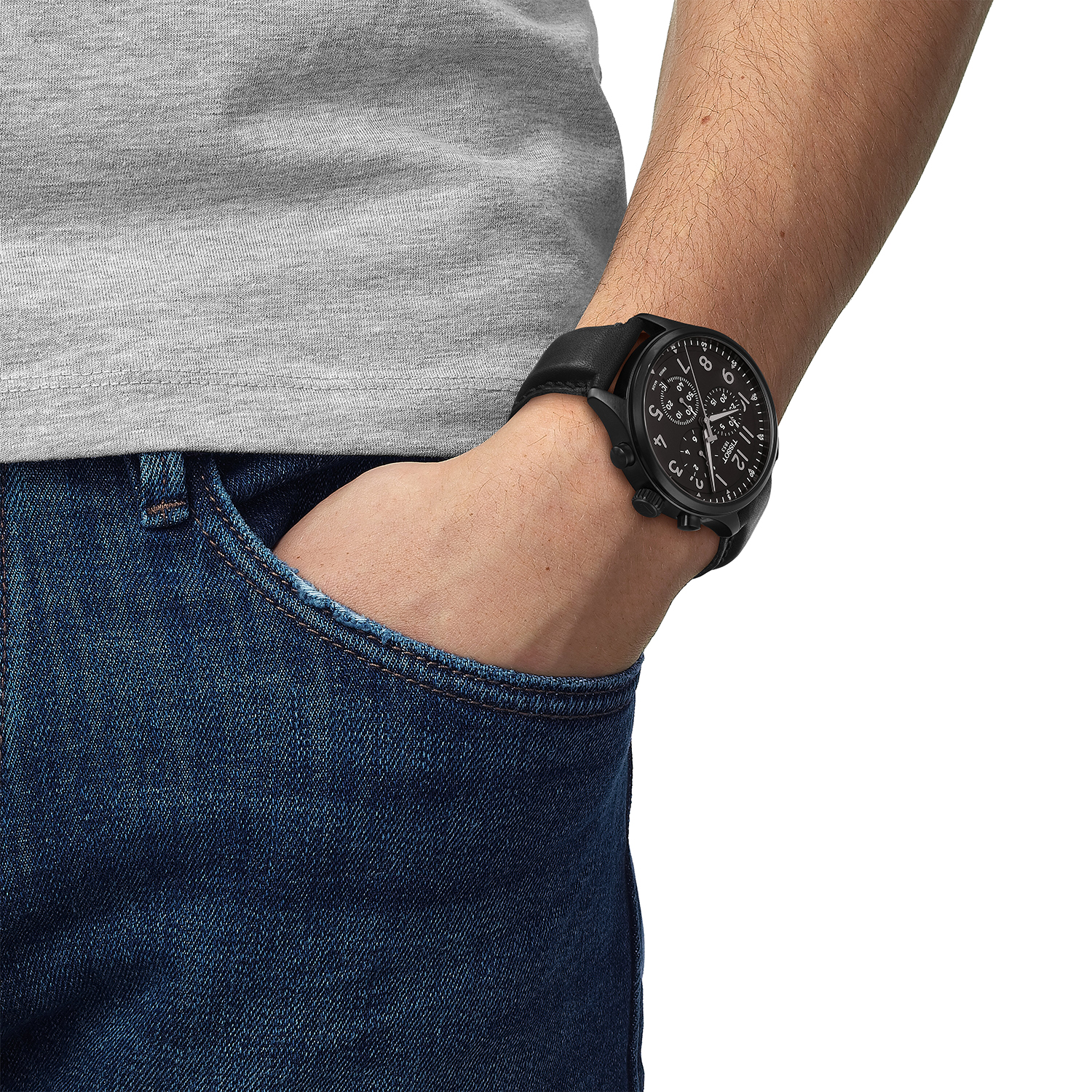 Tissot T1166173605204 CHRONO XL SPECIAL EDITION ROGLIC Chrono XL sportowy zegarek czarny - miniatura 7