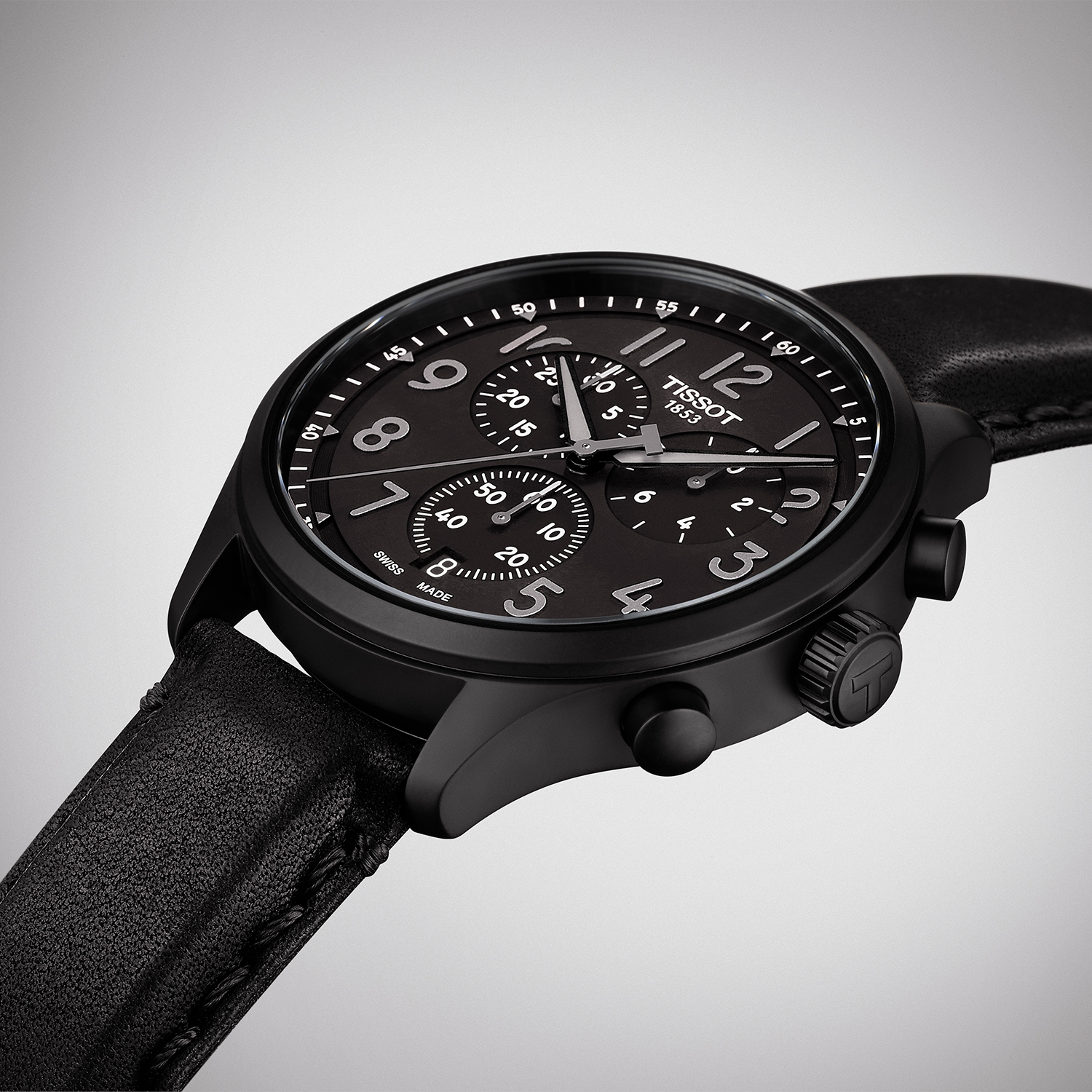Tissot T1166173605204 zegarek czarny sportowy Chrono XL pasek - miniatura 5