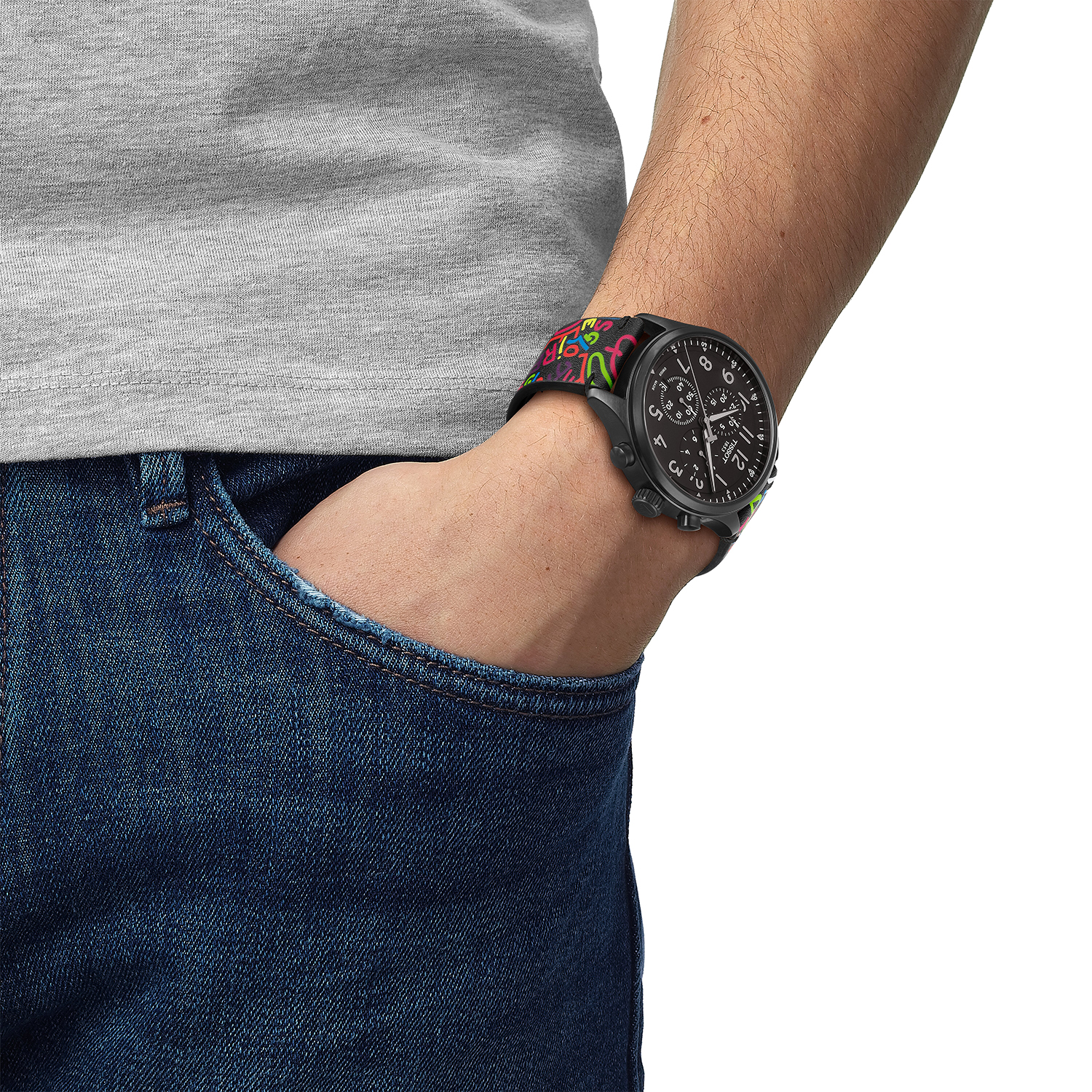 Tissot T1166173605204 zegarek męski sportowy Chrono XL pasek - miniatura 8
