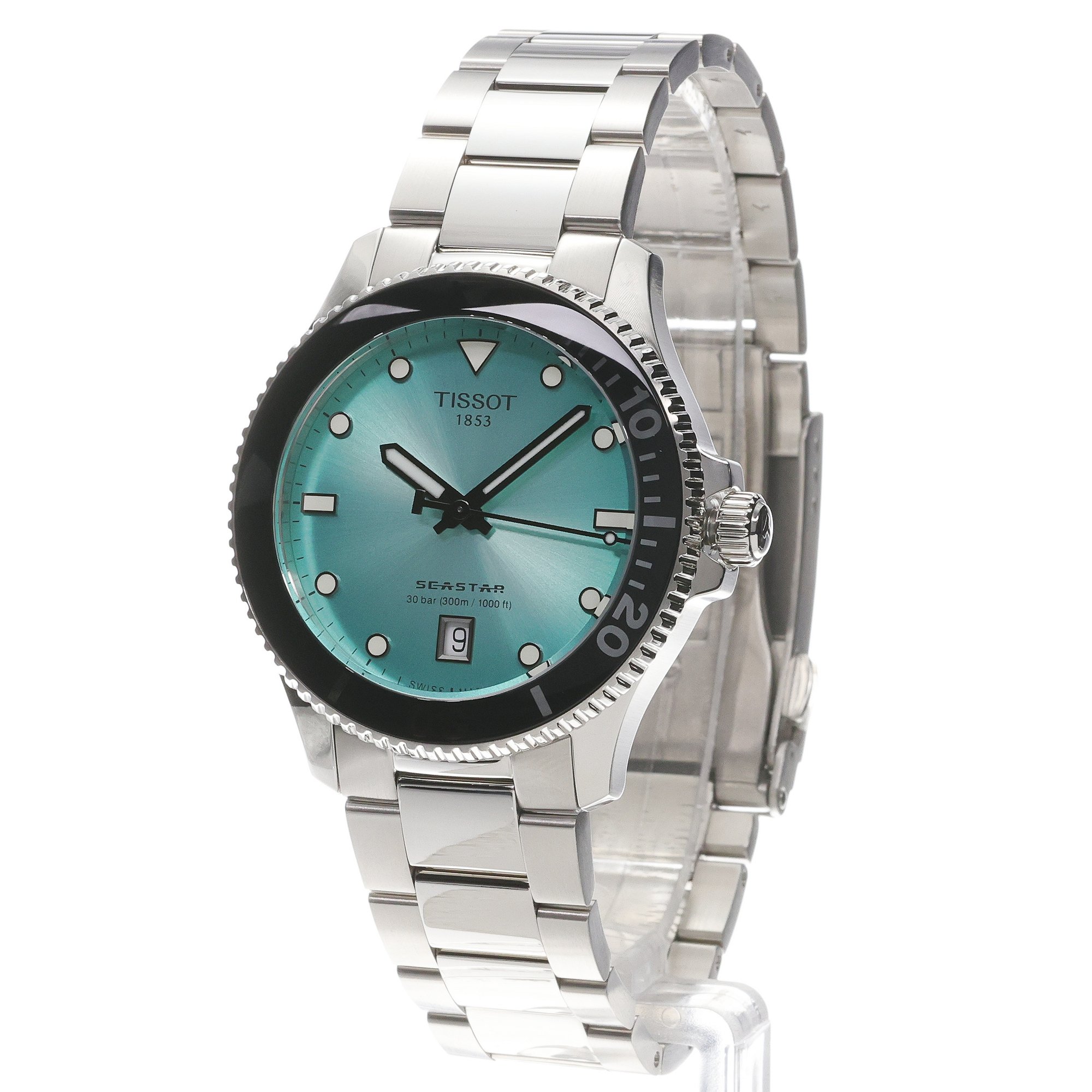 Tissot T1204101109100 Seastar SEASTAR 1000 40mm zegarek męski klasyczny szafirowe - miniatura 2