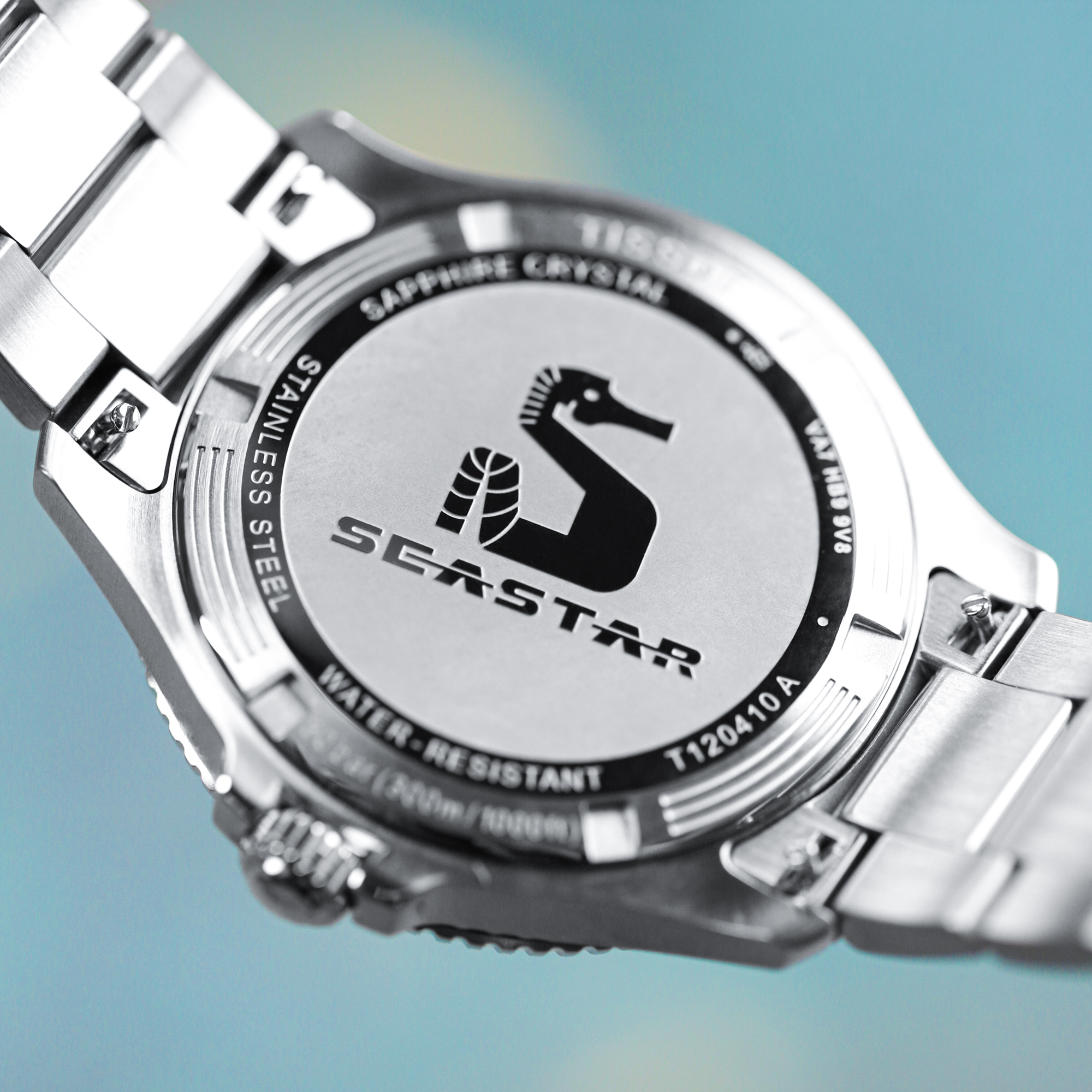Tissot T1204101109100 zegarek męski klasyczny Seastar bransoleta - miniatura 11