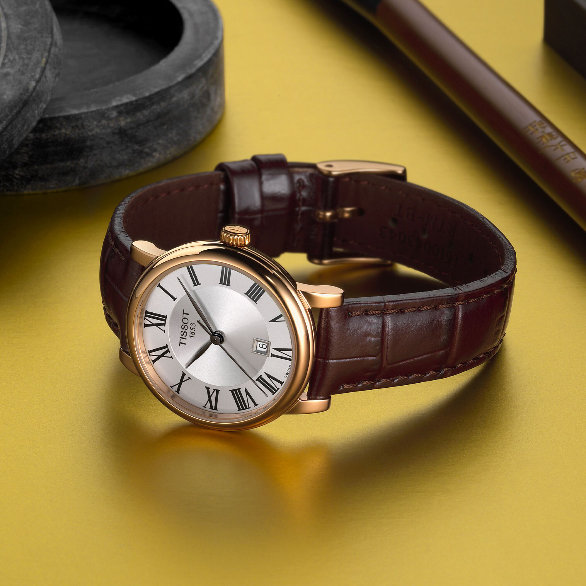 Tissot T1222103603300 CARSON PREMIUM LADY zegarek klasyczny Carson - miniatura 4