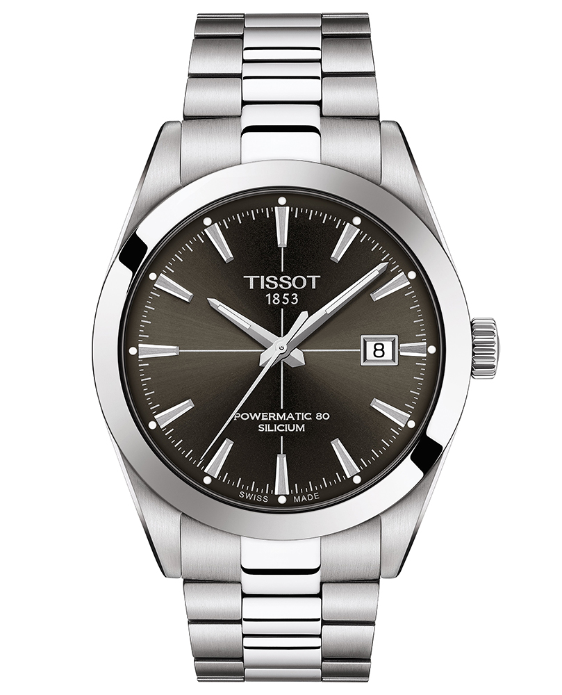 Tissot T127.407.11.061.00 Gentleman klasyczny zegarek srebrny - miniatura 4